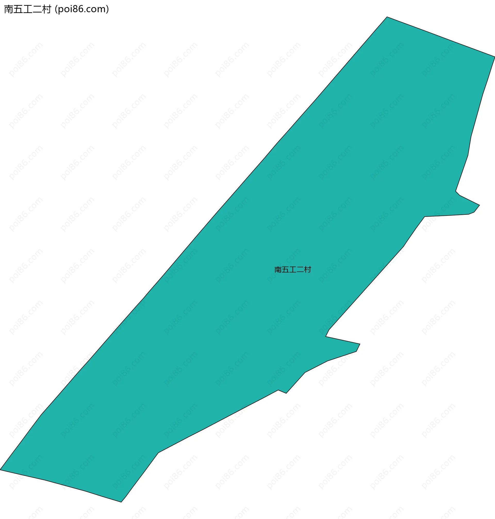 南五工二村边界地图