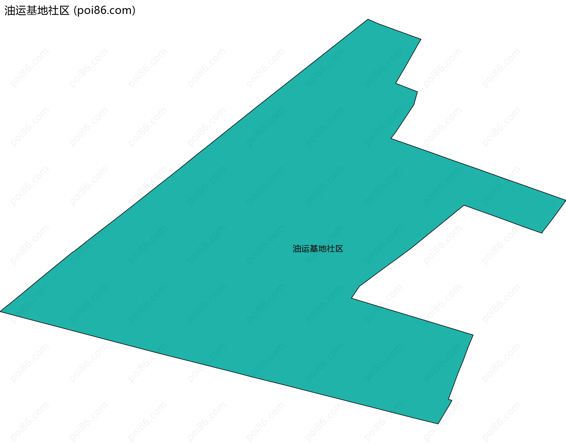 油运基地社区边界地图
