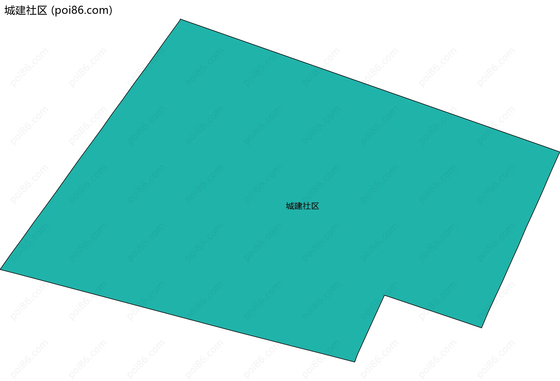 城建社区边界地图