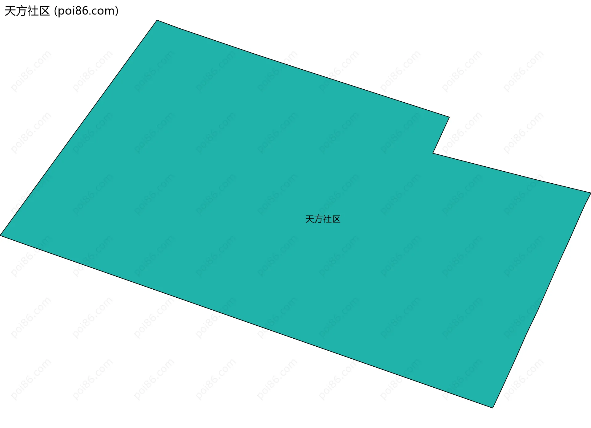 天方社区边界地图