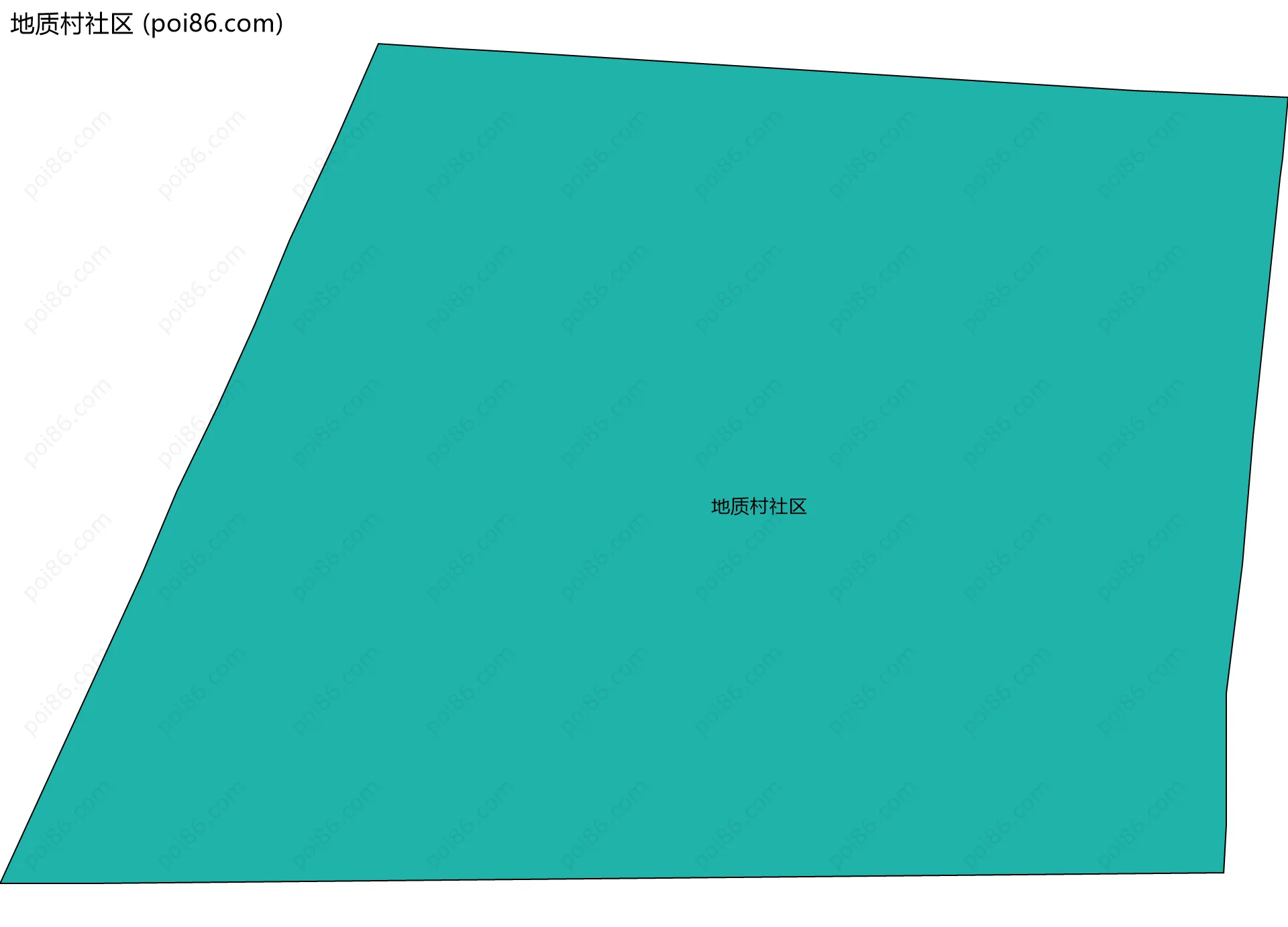 地质村社区边界地图