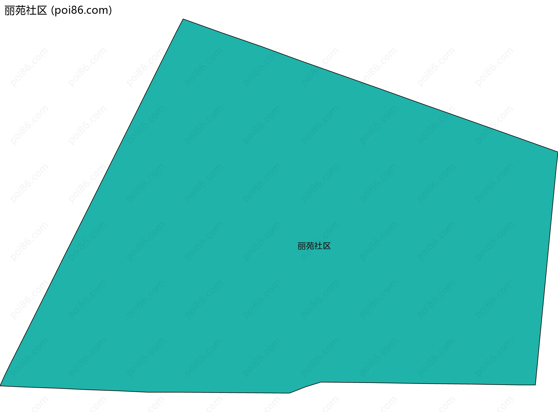 丽苑社区边界地图