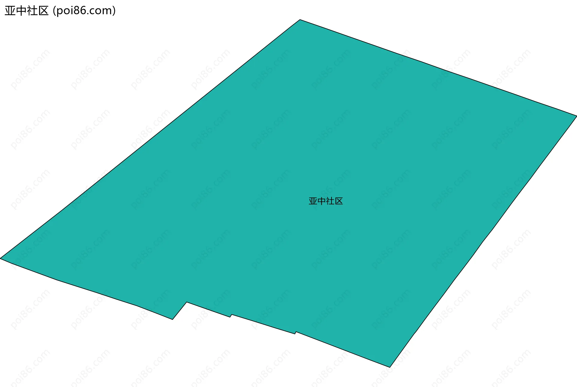 亚中社区边界地图