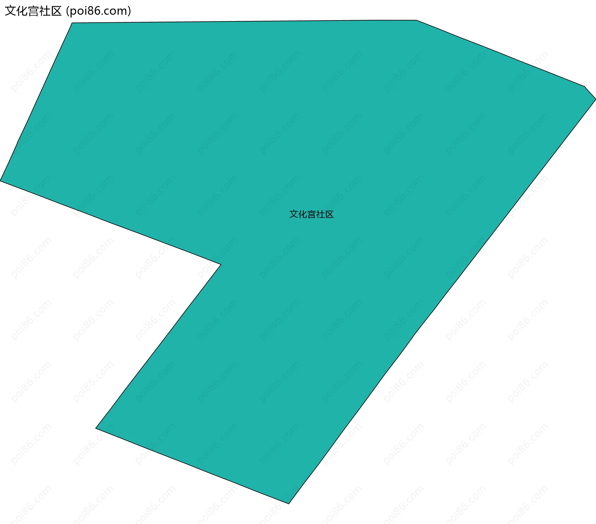 文化宫社区边界地图