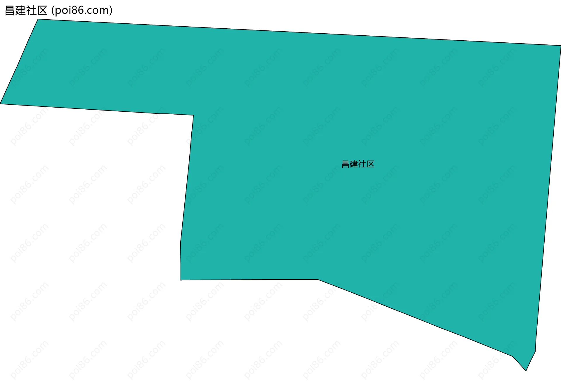 昌建社区边界地图