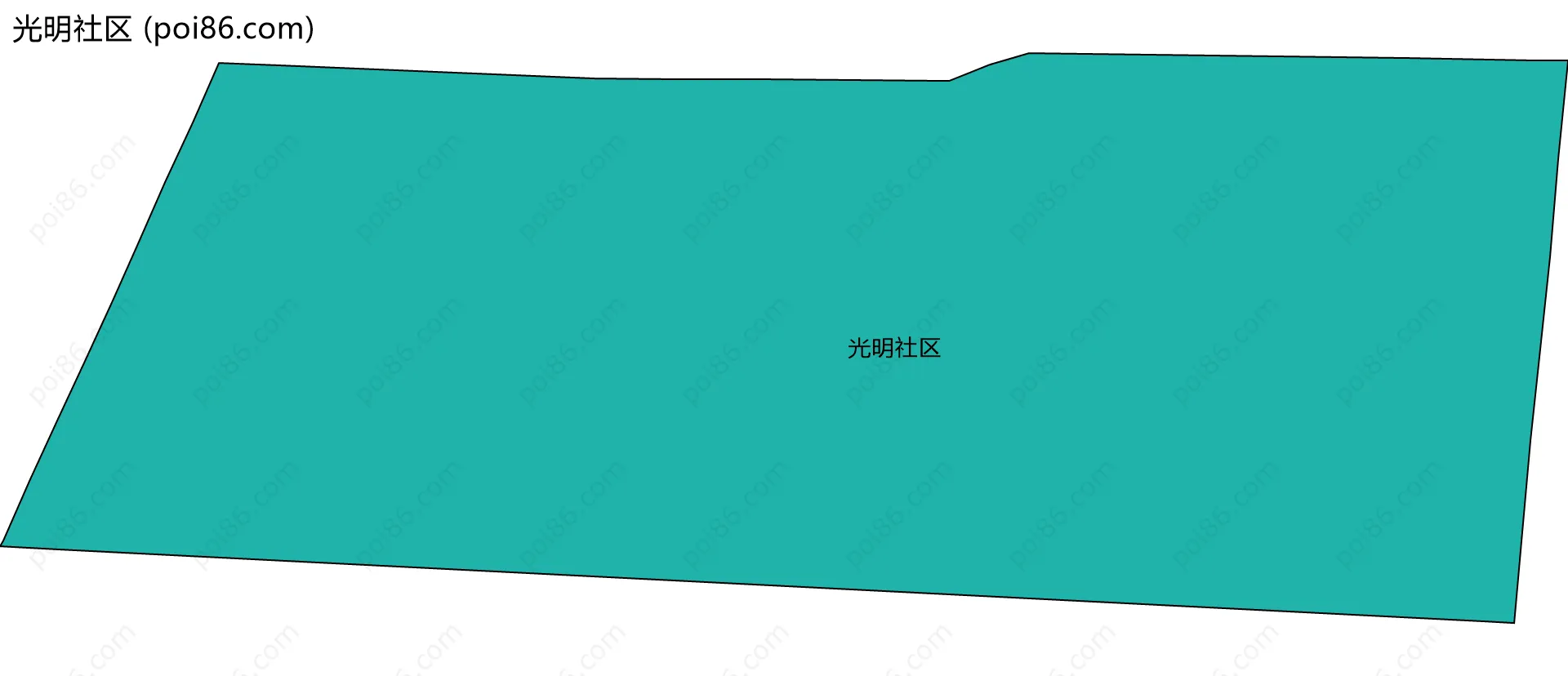 光明社区边界地图