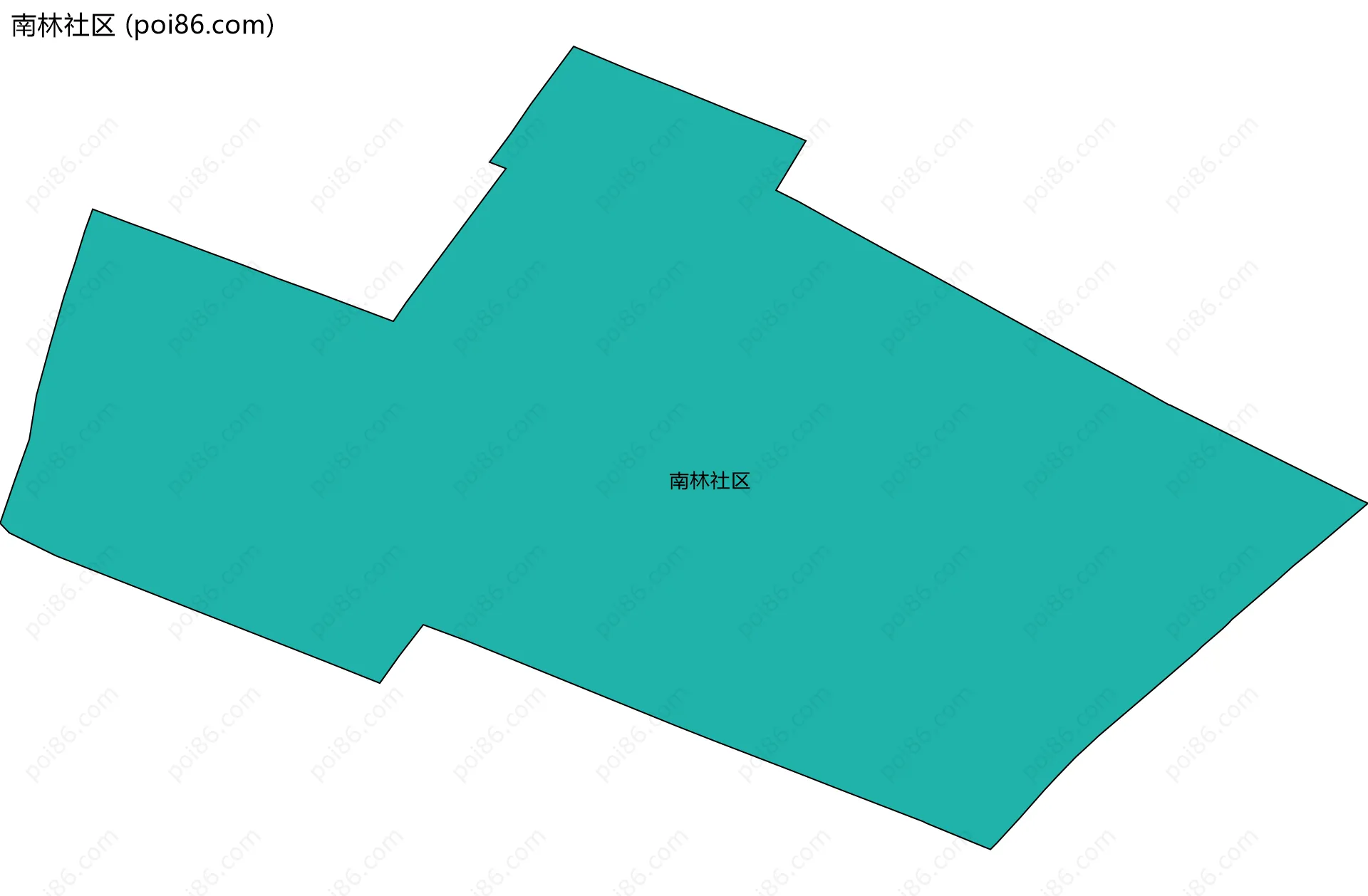 南林社区边界地图