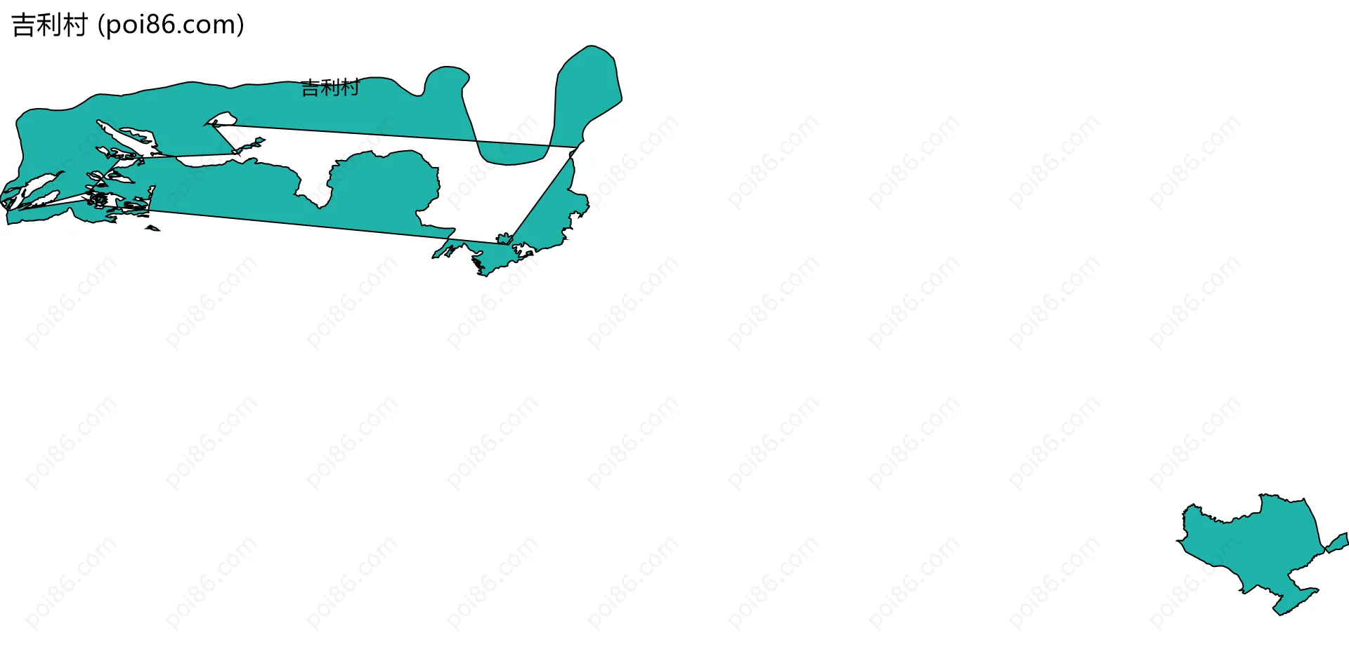 吉利村边界地图