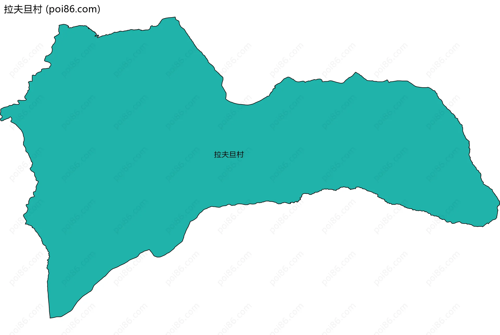 拉夫旦村边界地图