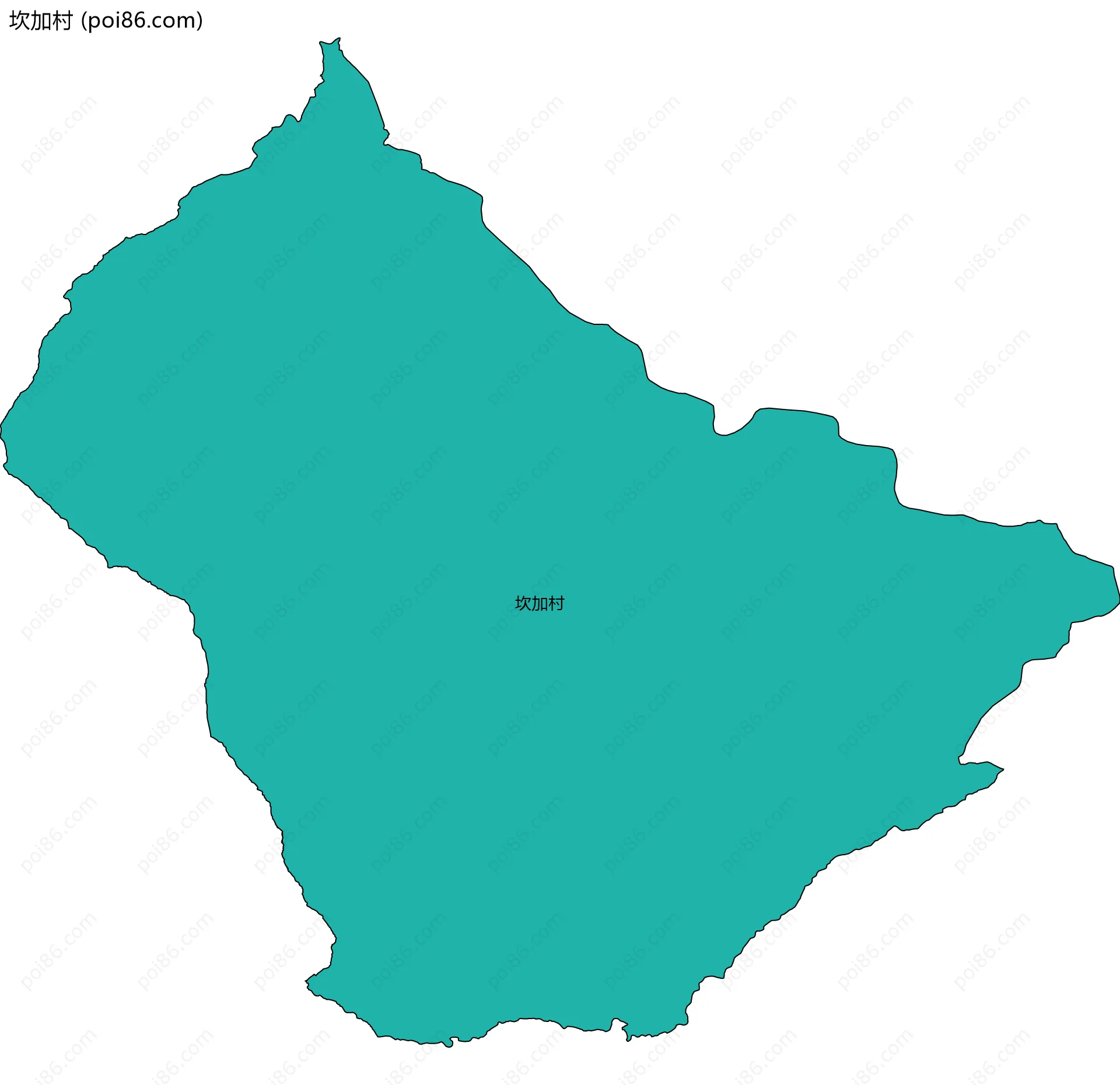 坎加村边界地图