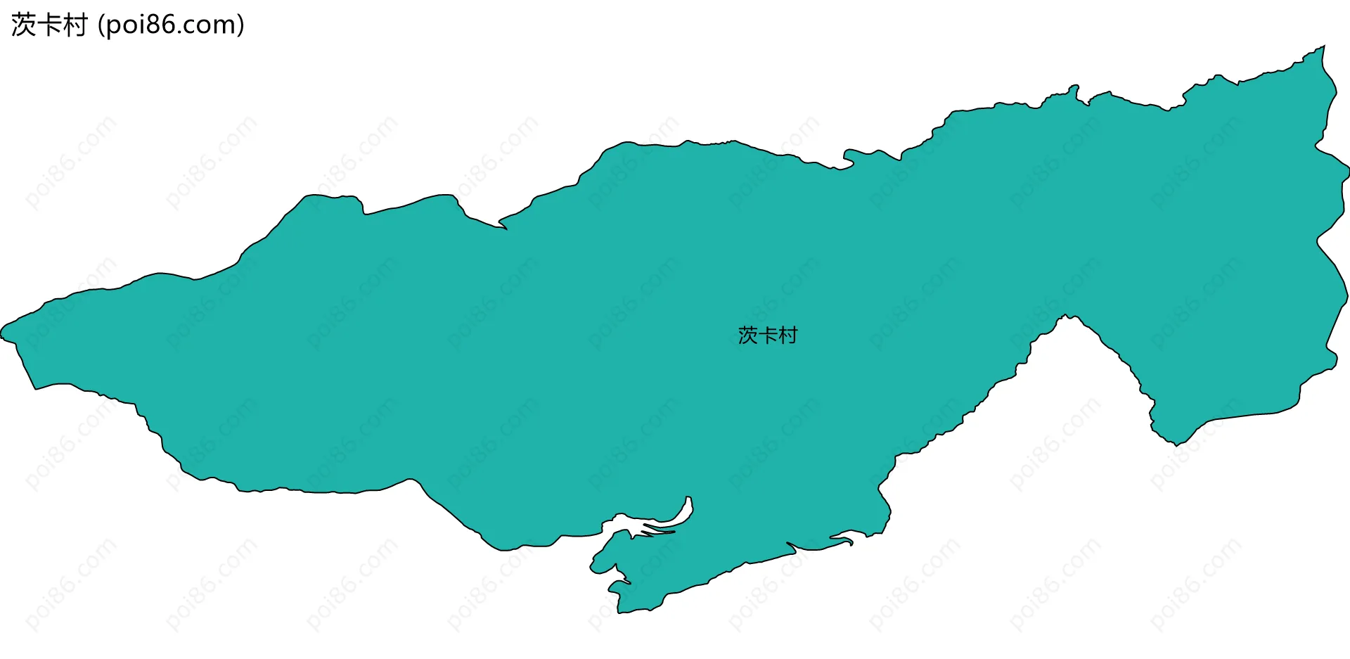 茨卡村边界地图