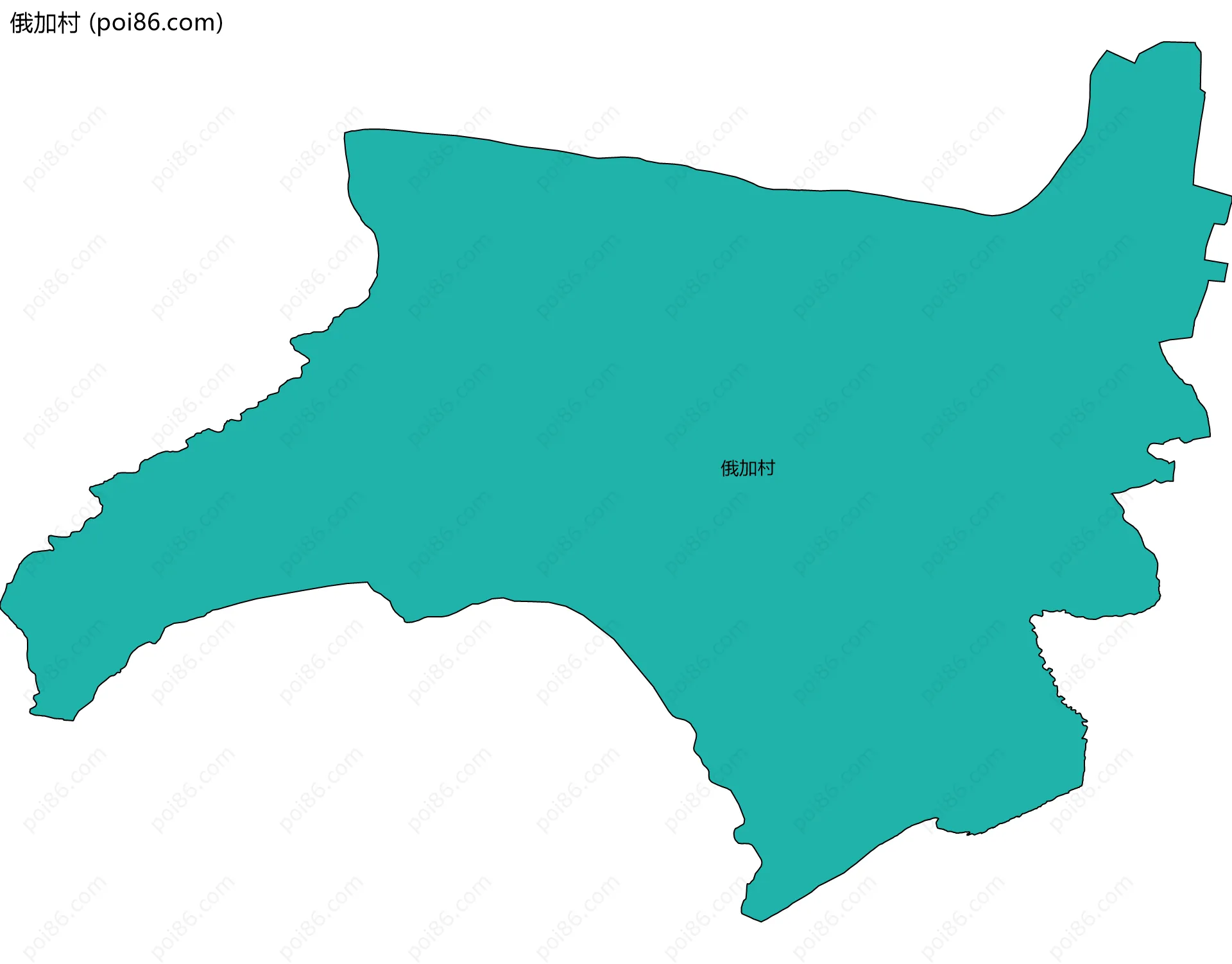 俄加村边界地图