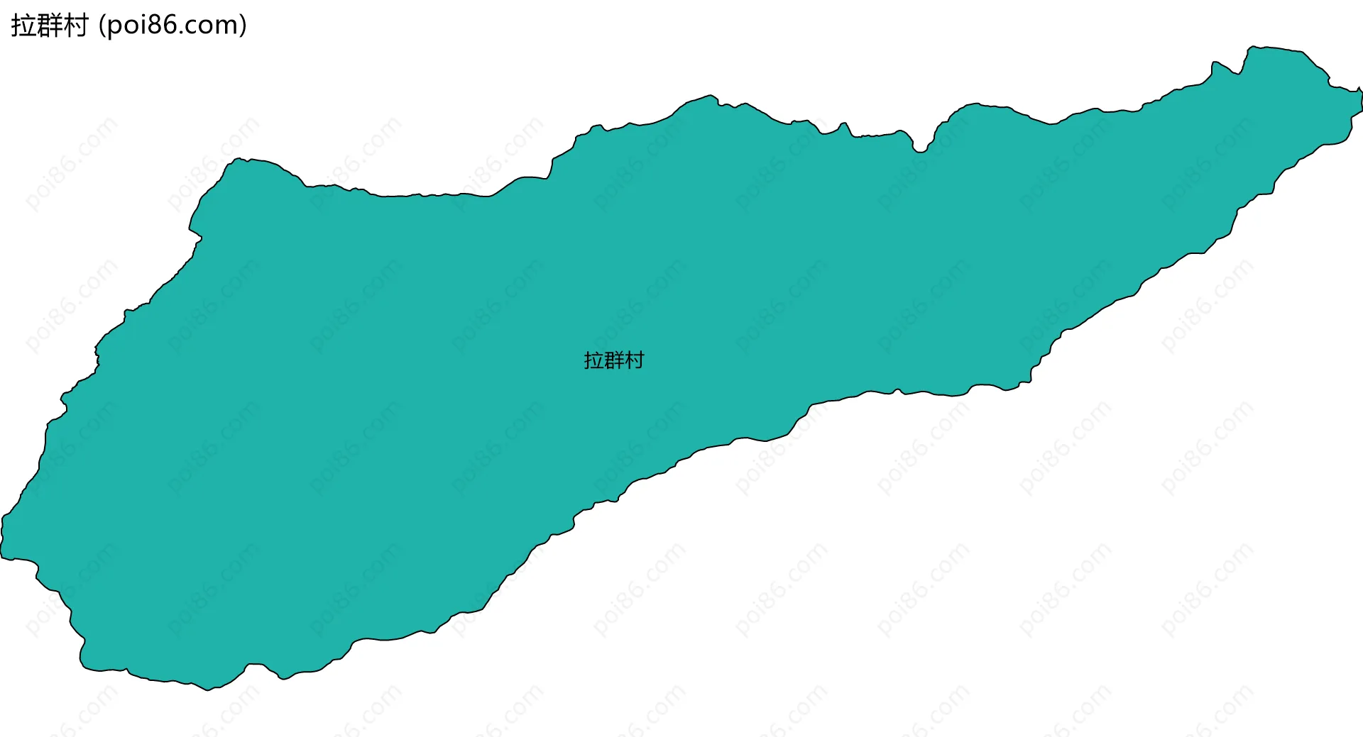 拉群村边界地图