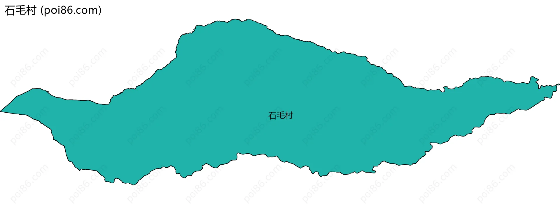 石毛村边界地图