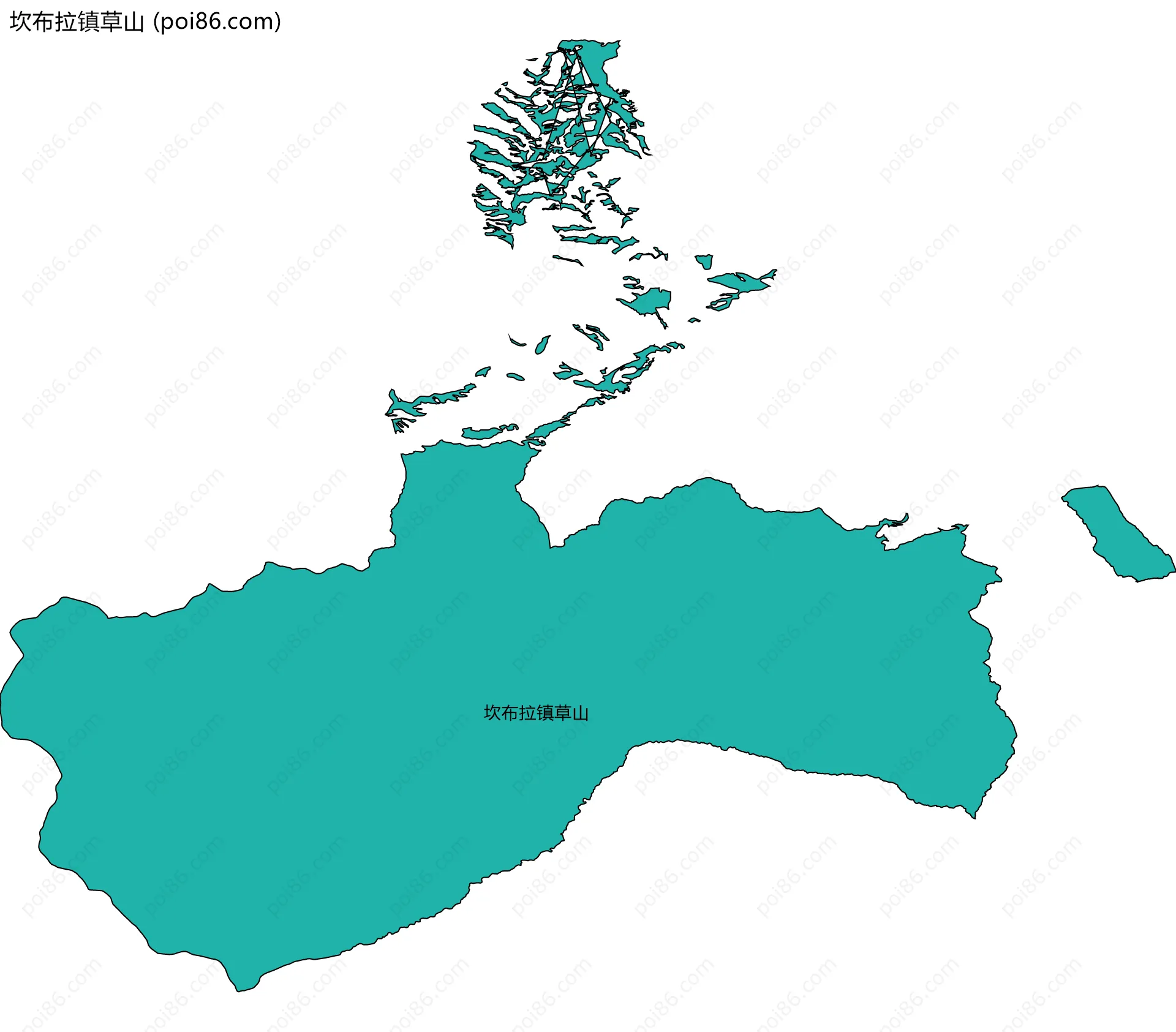 坎布拉镇草山边界地图