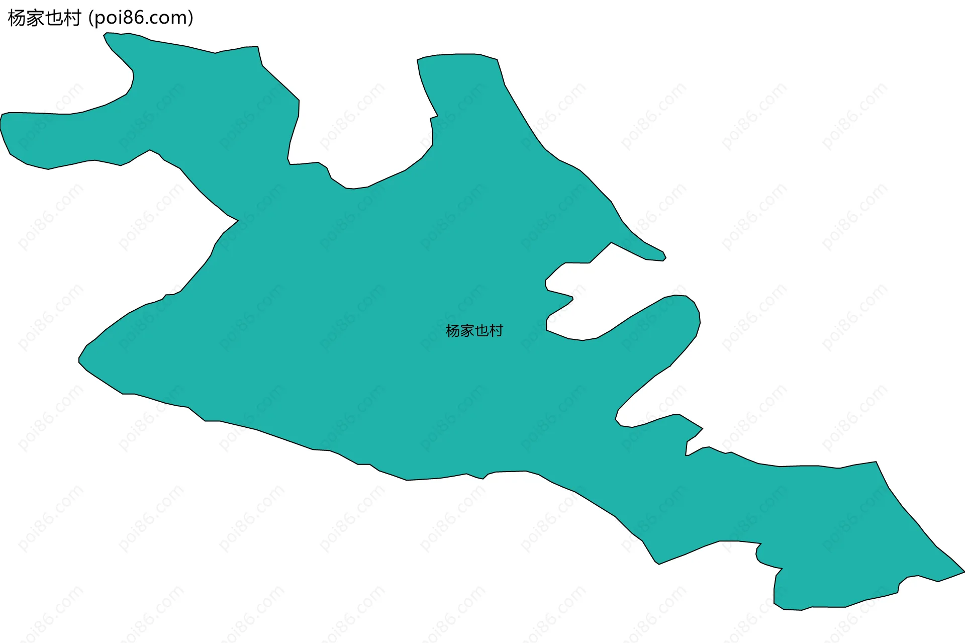 杨家也村边界地图