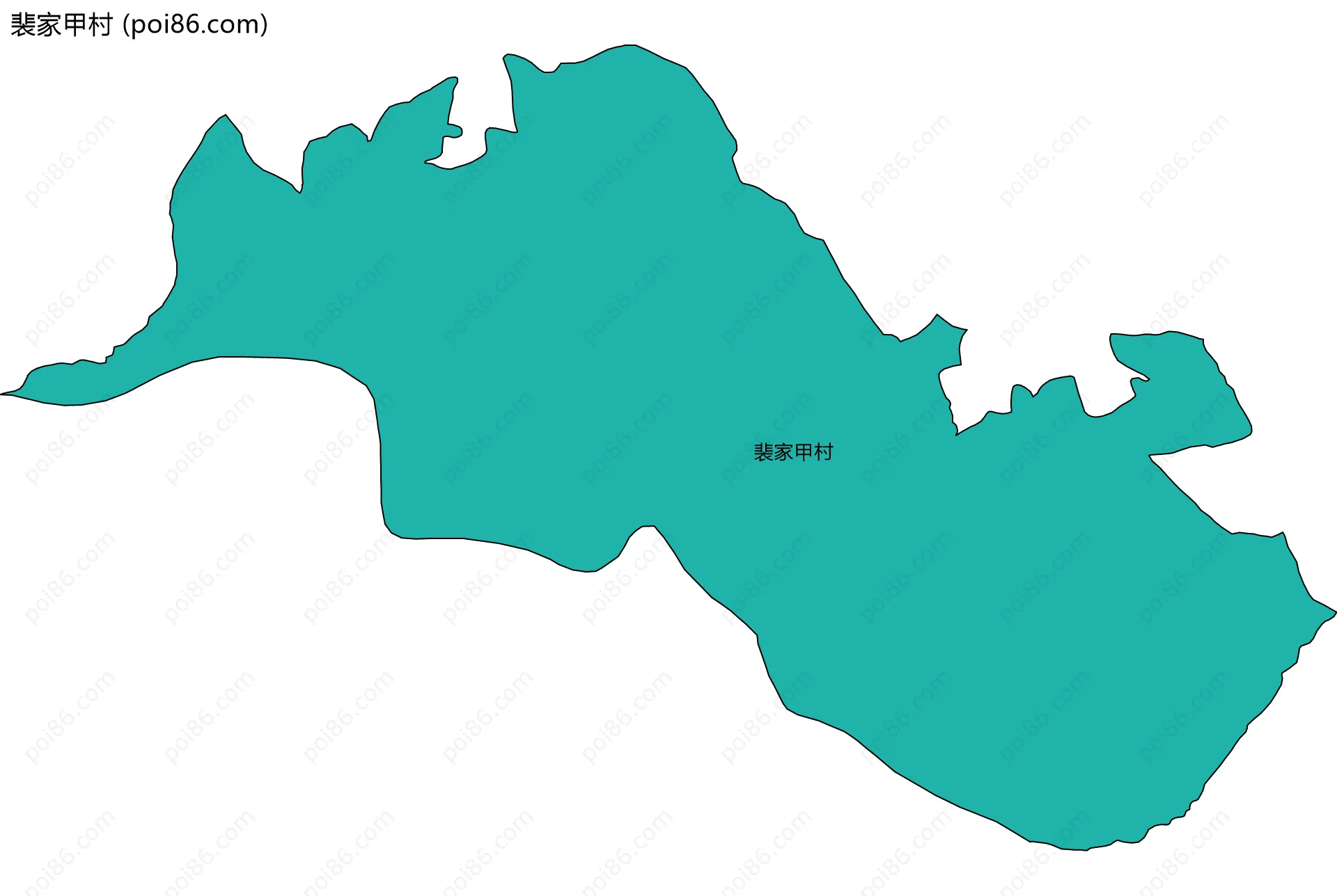 裴家甲村边界地图