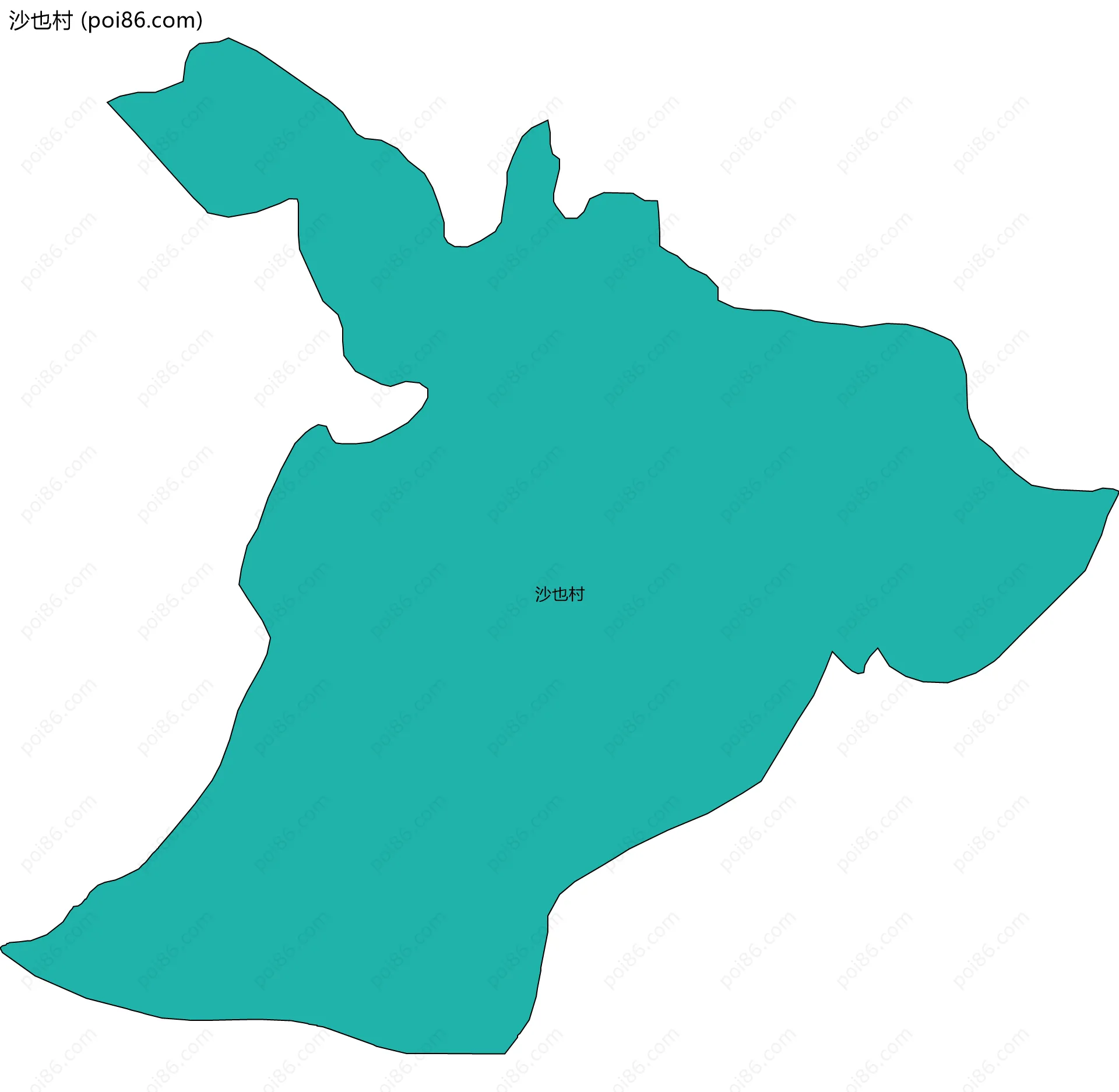 沙也村边界地图