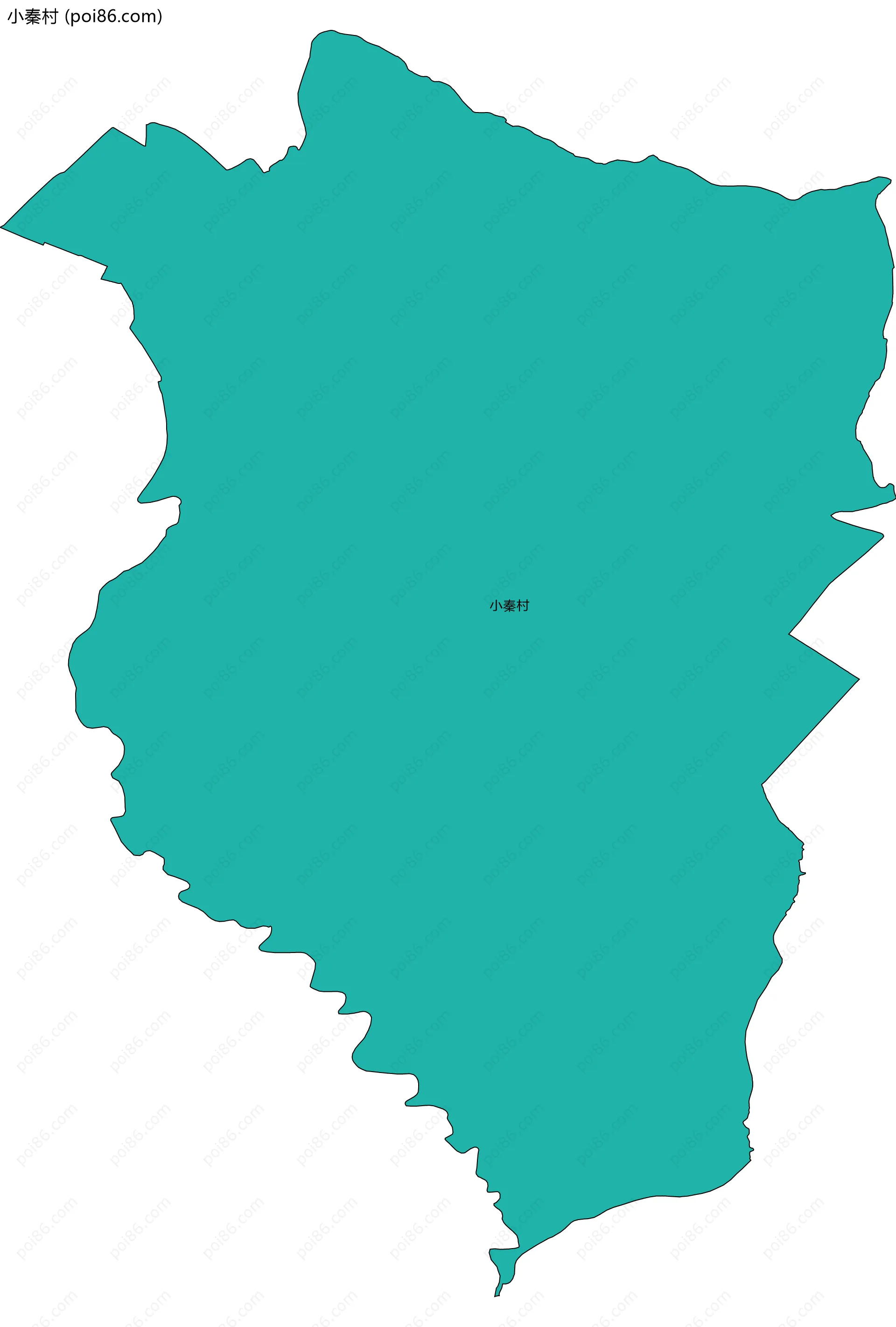 小秦村边界地图