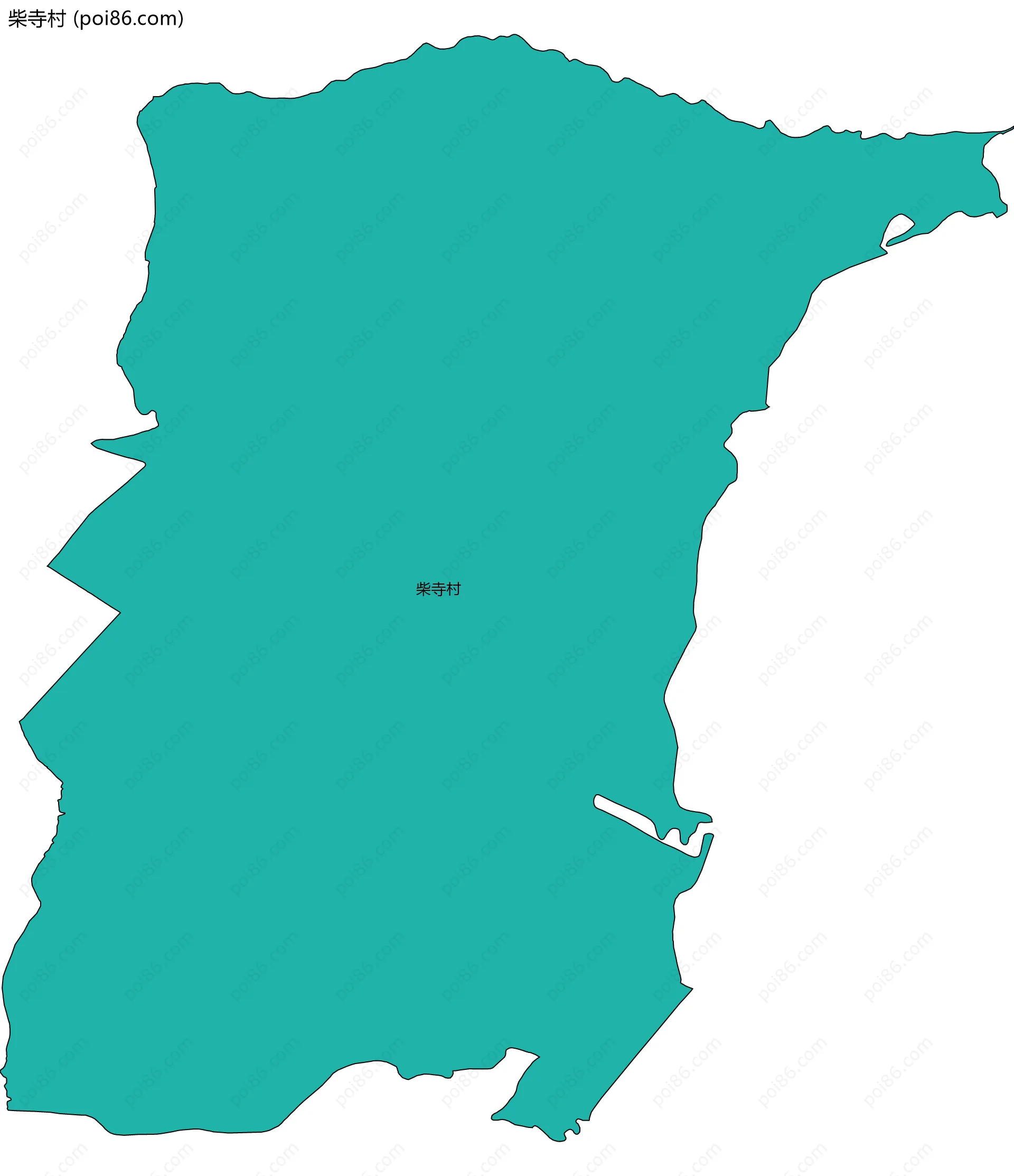 柴寺村边界地图