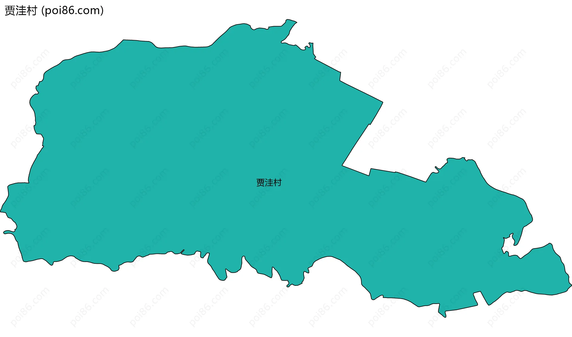 贾洼村边界地图