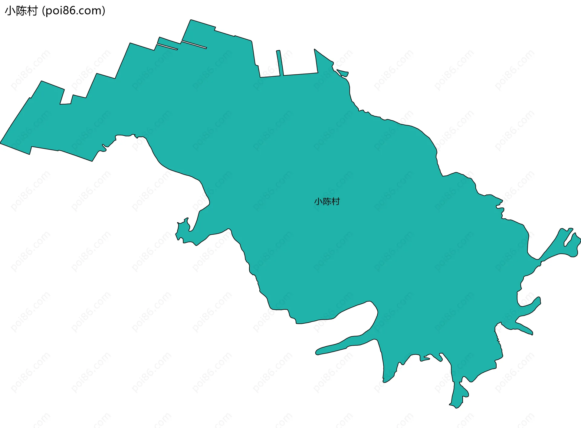 小陈村边界地图