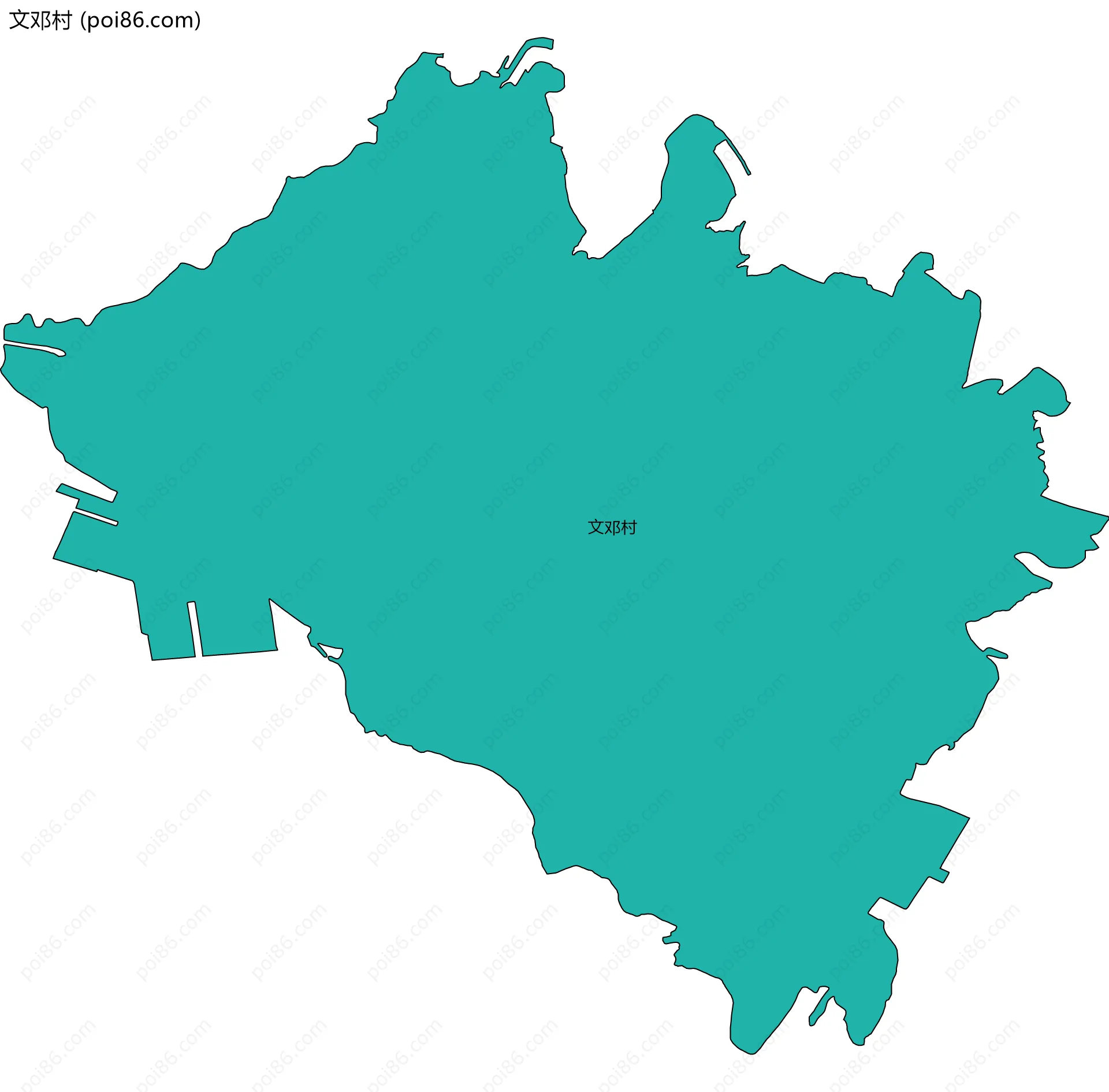 文邓村边界地图