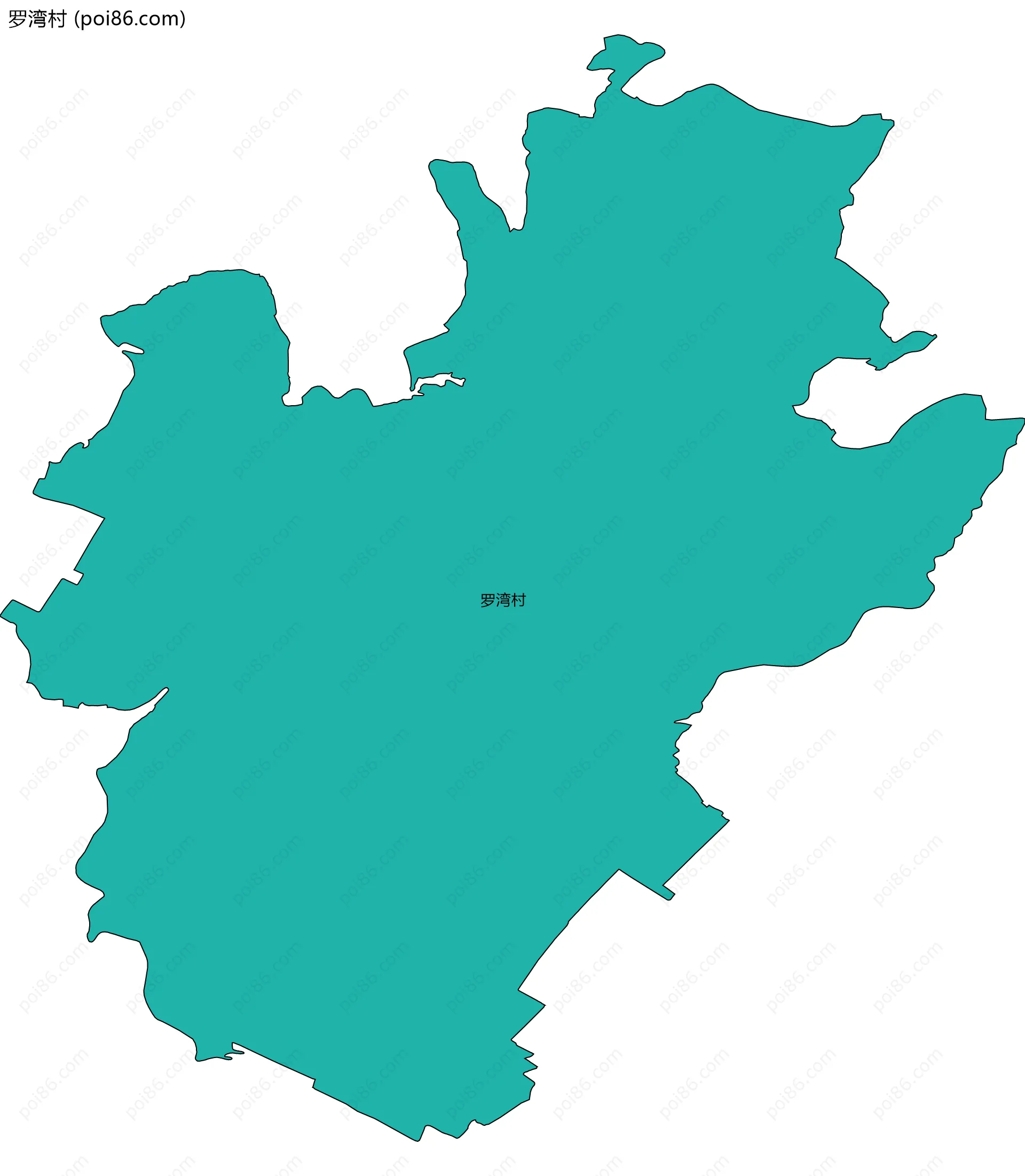 罗湾村边界地图