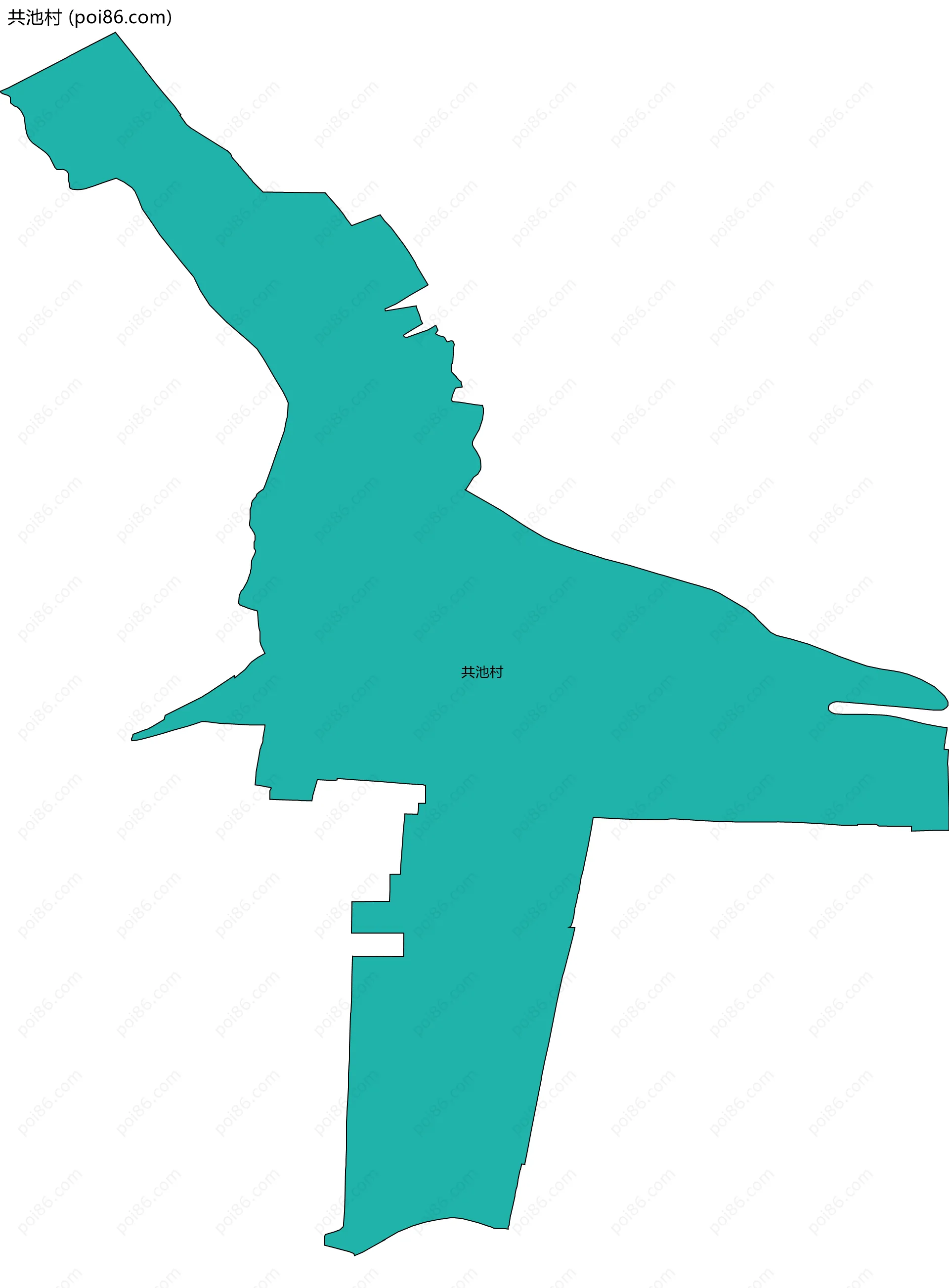 共池村边界地图