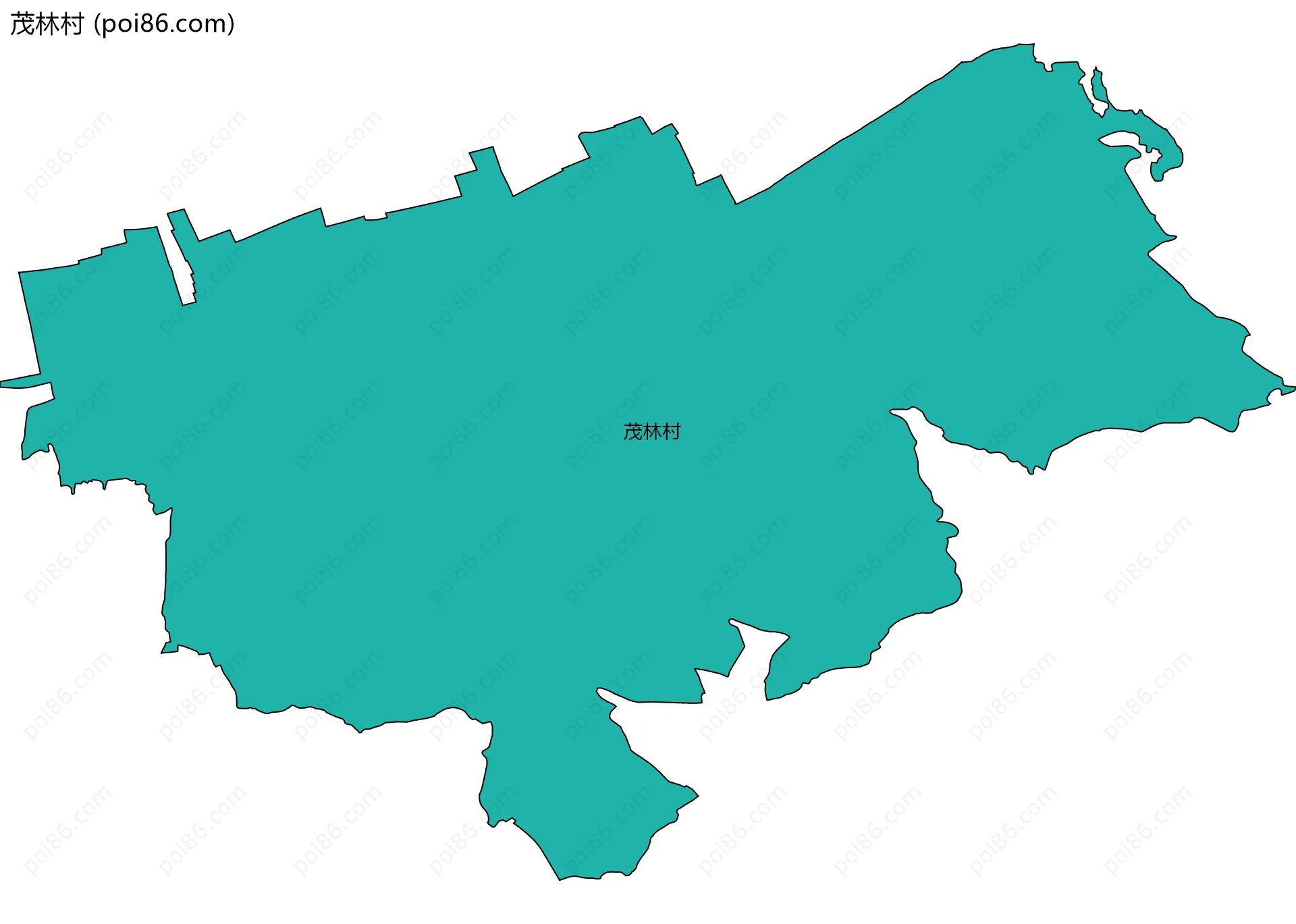 茂林村边界地图
