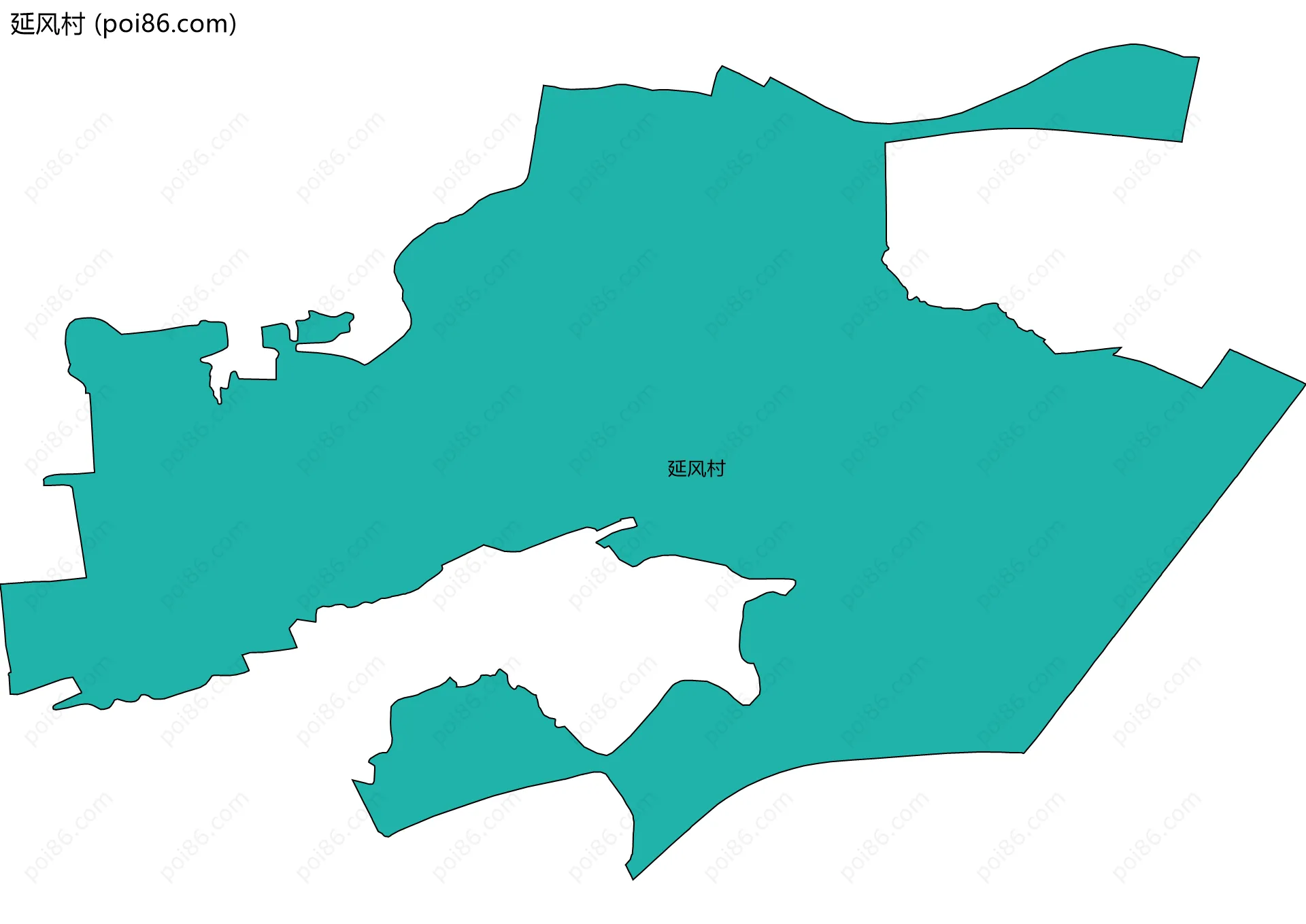 延风村边界地图