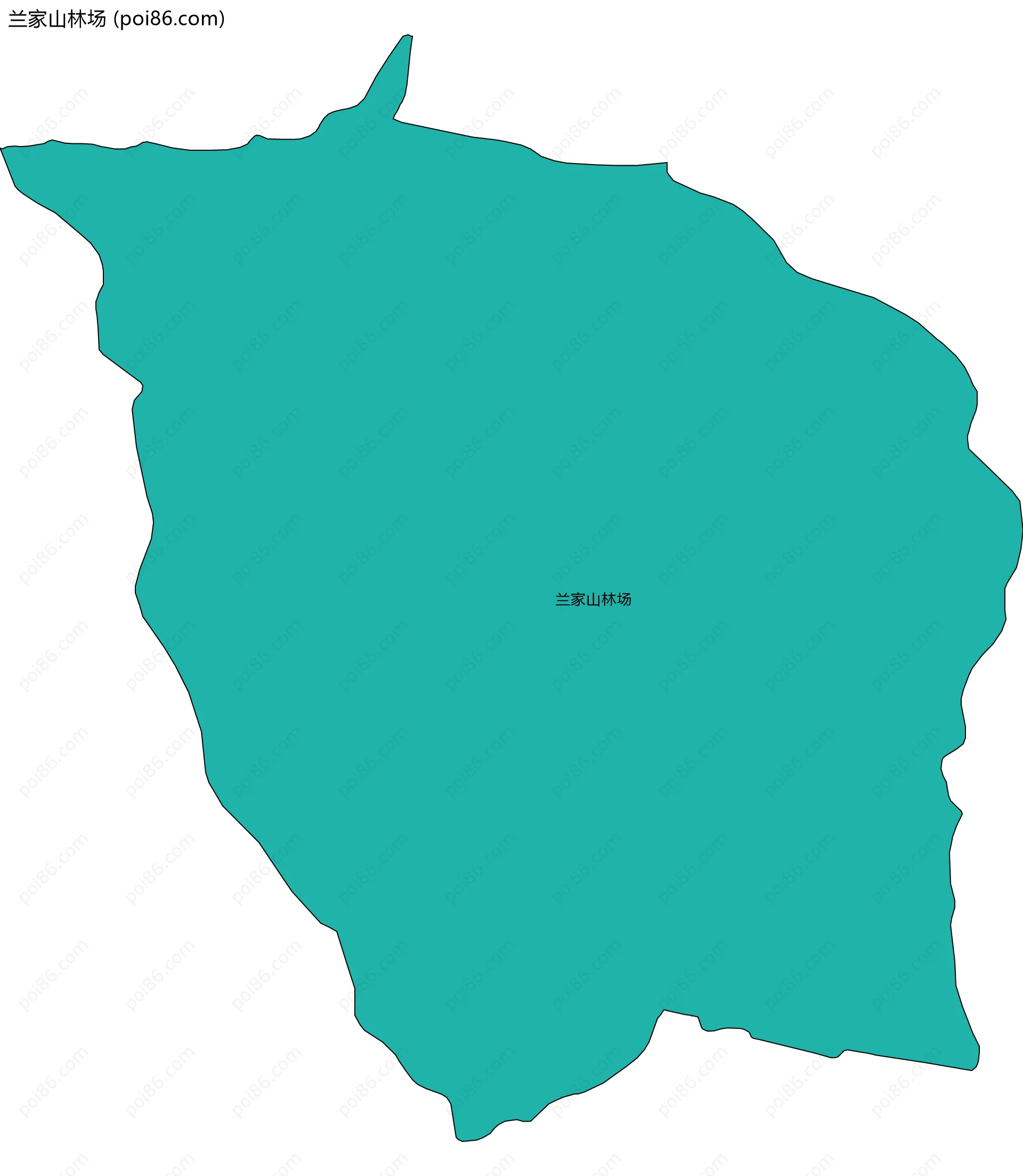兰家山林场边界地图