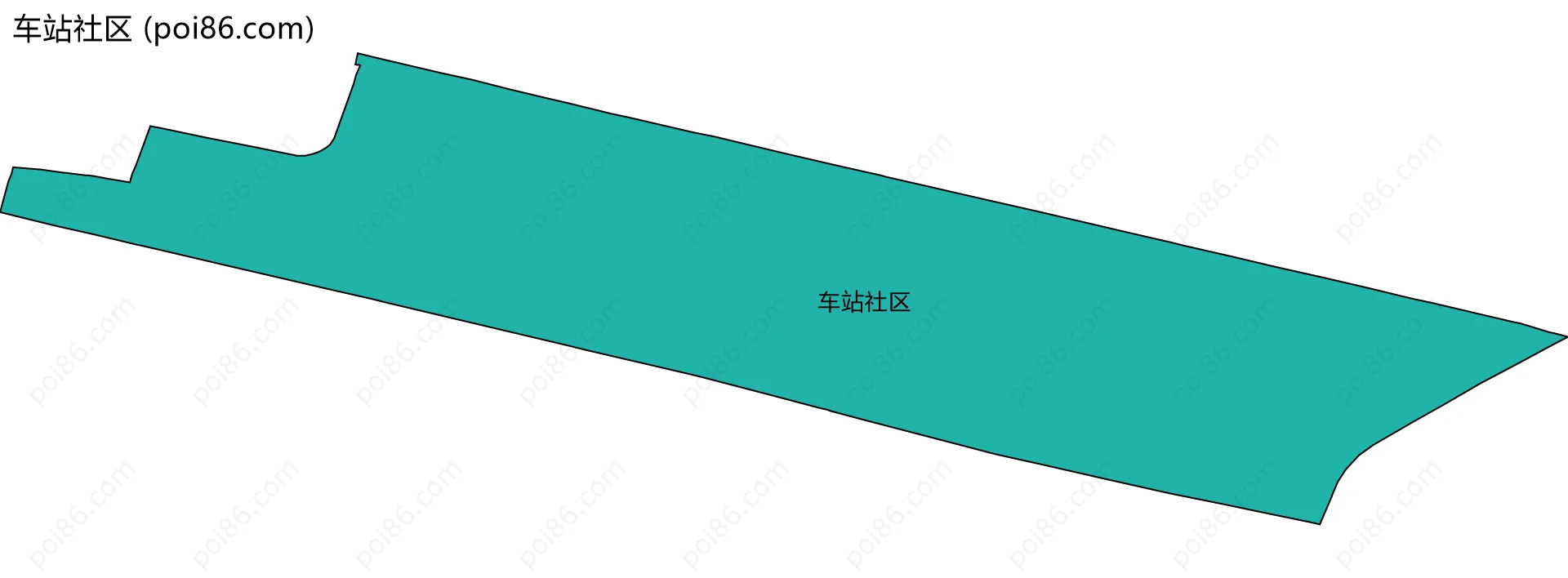 车站社区边界地图