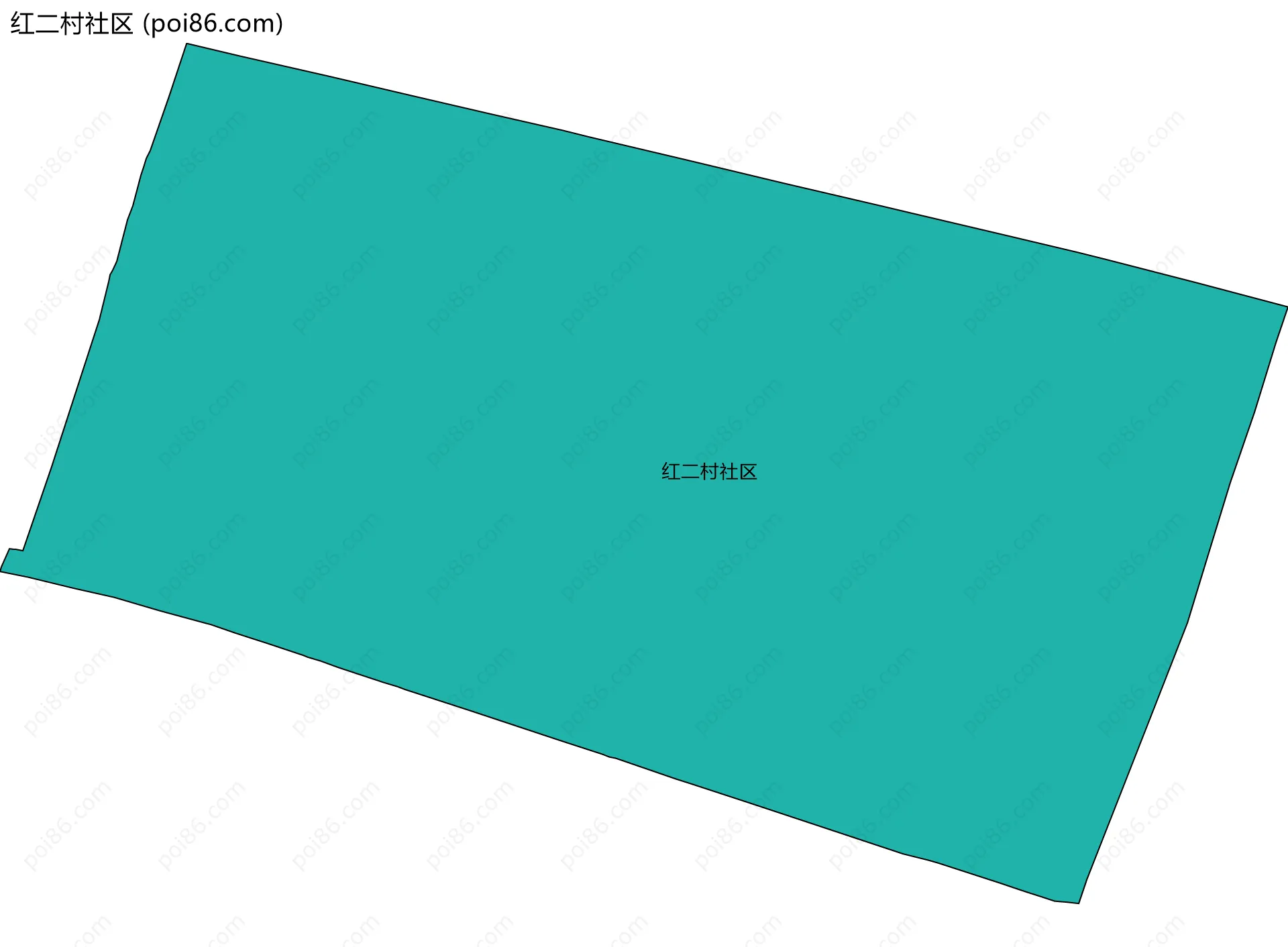红二村社区边界地图