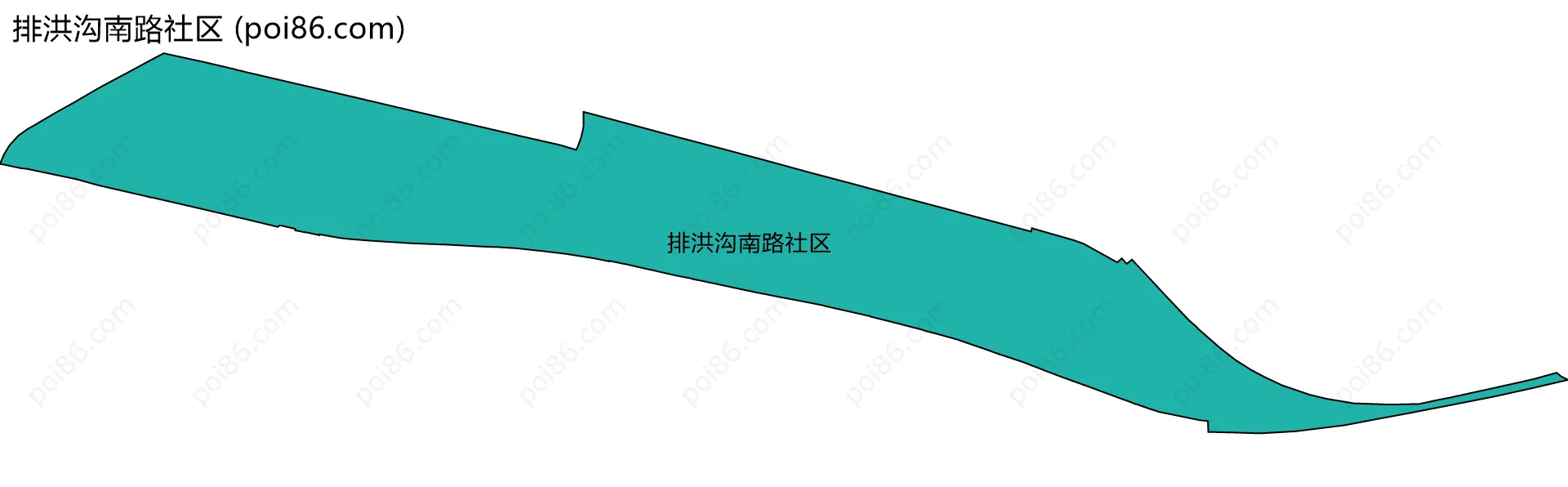 排洪沟南路社区边界地图