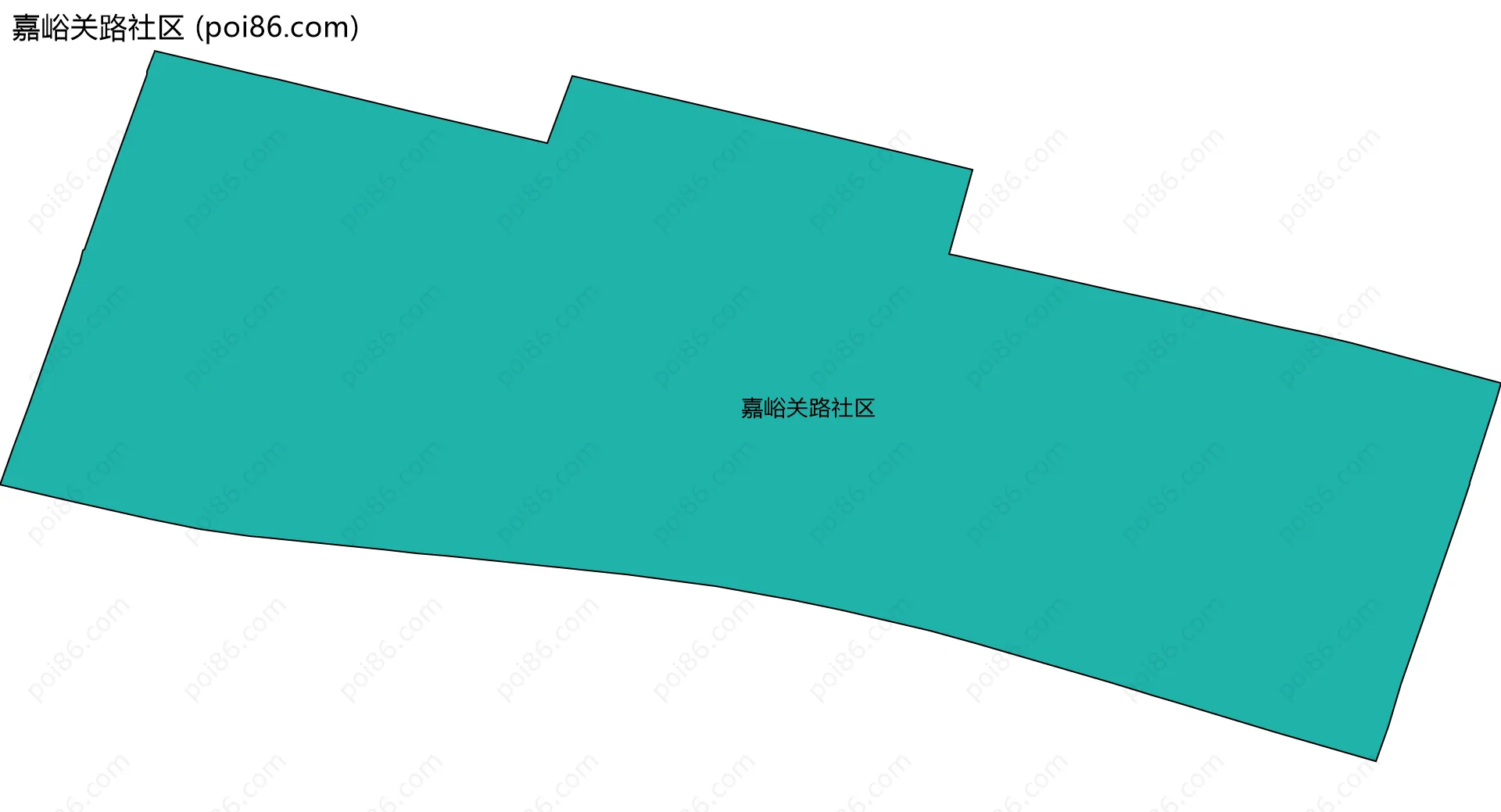 嘉峪关路社区边界地图