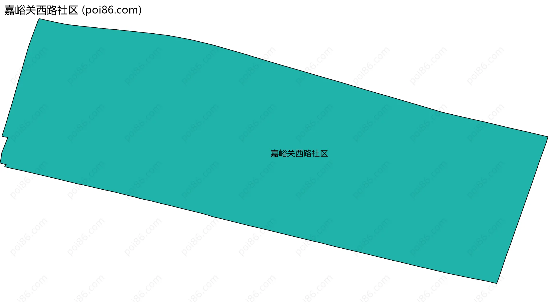嘉峪关西路社区边界地图
