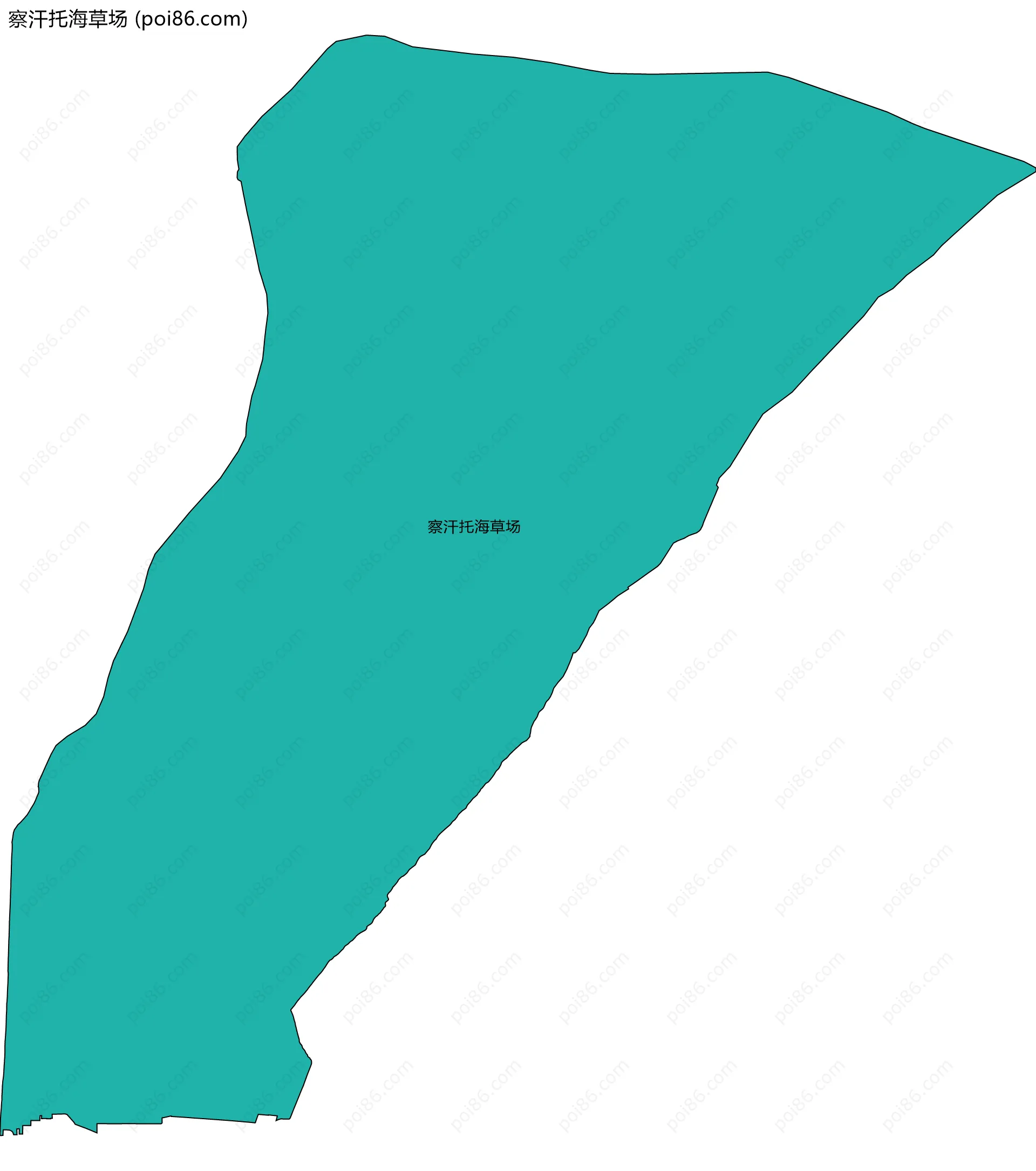 察汗托海草场边界地图