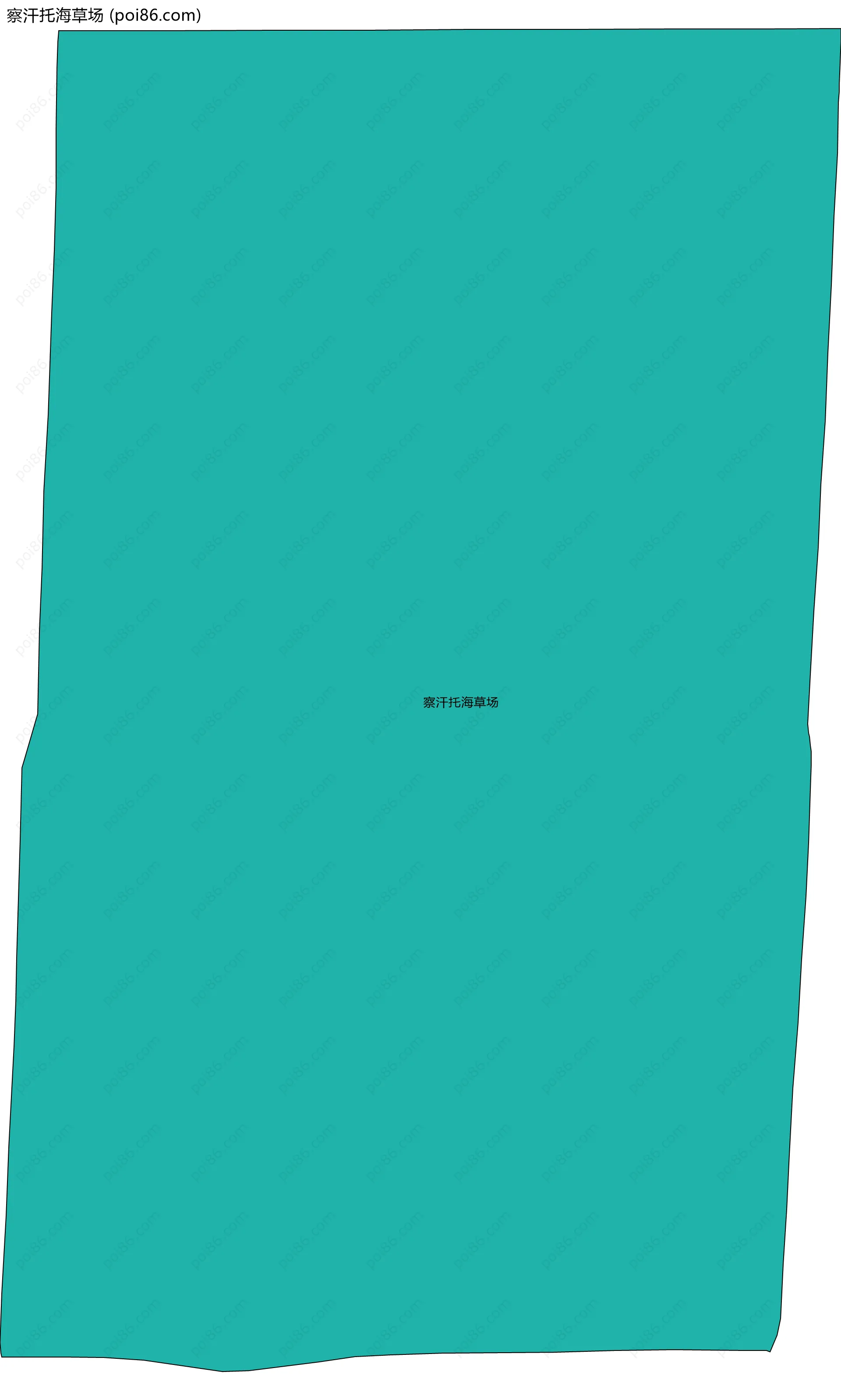 察汗托海草场边界地图