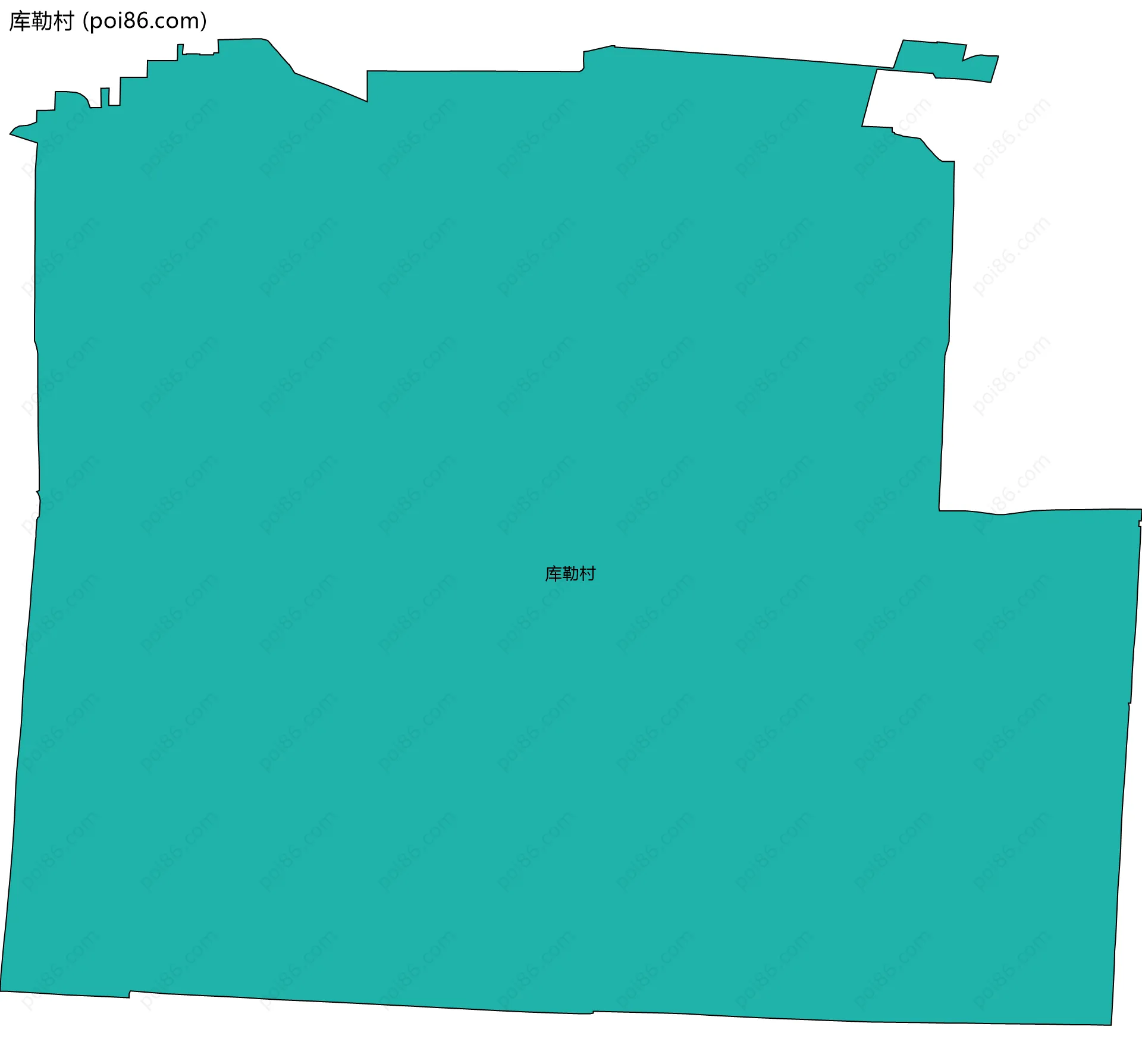库勒村边界地图