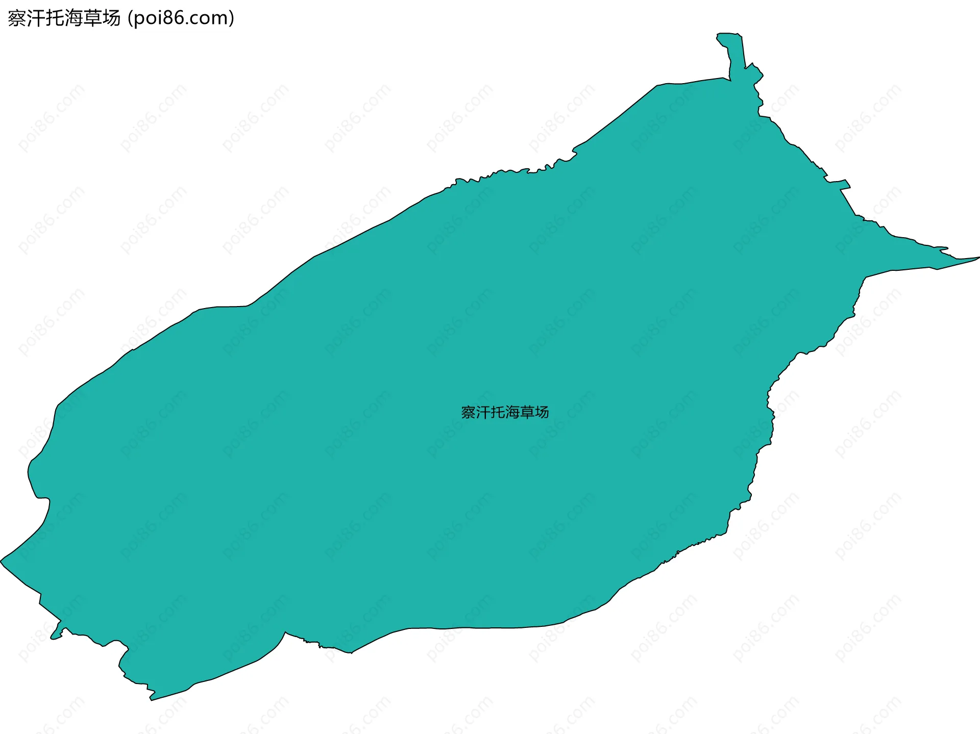 察汗托海草场边界地图