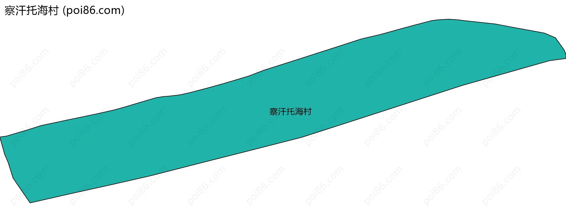 察汗托海村边界地图