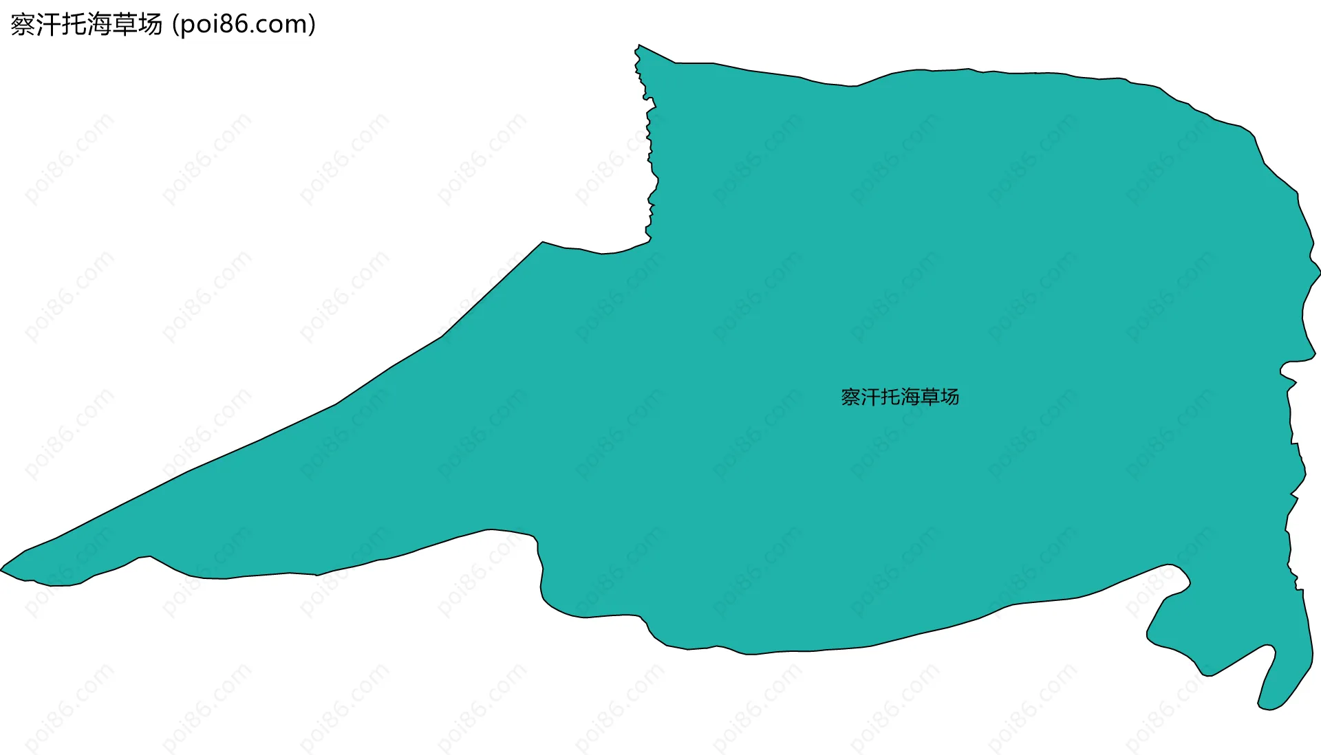 察汗托海草场边界地图