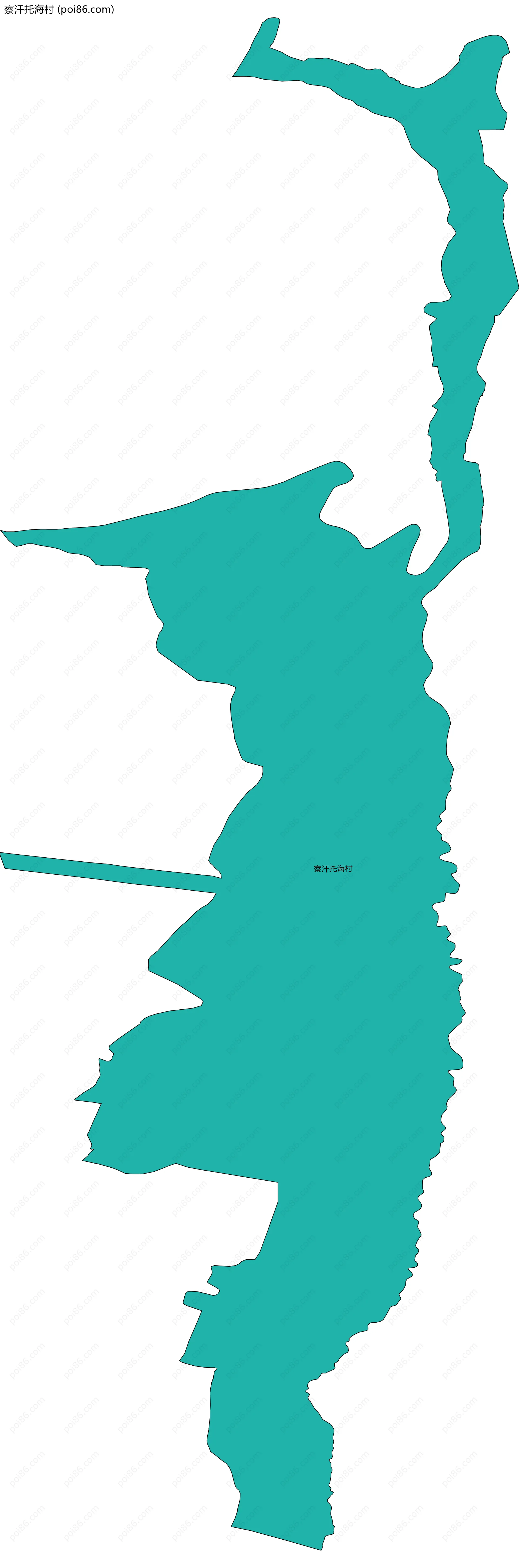 察汗托海村边界地图