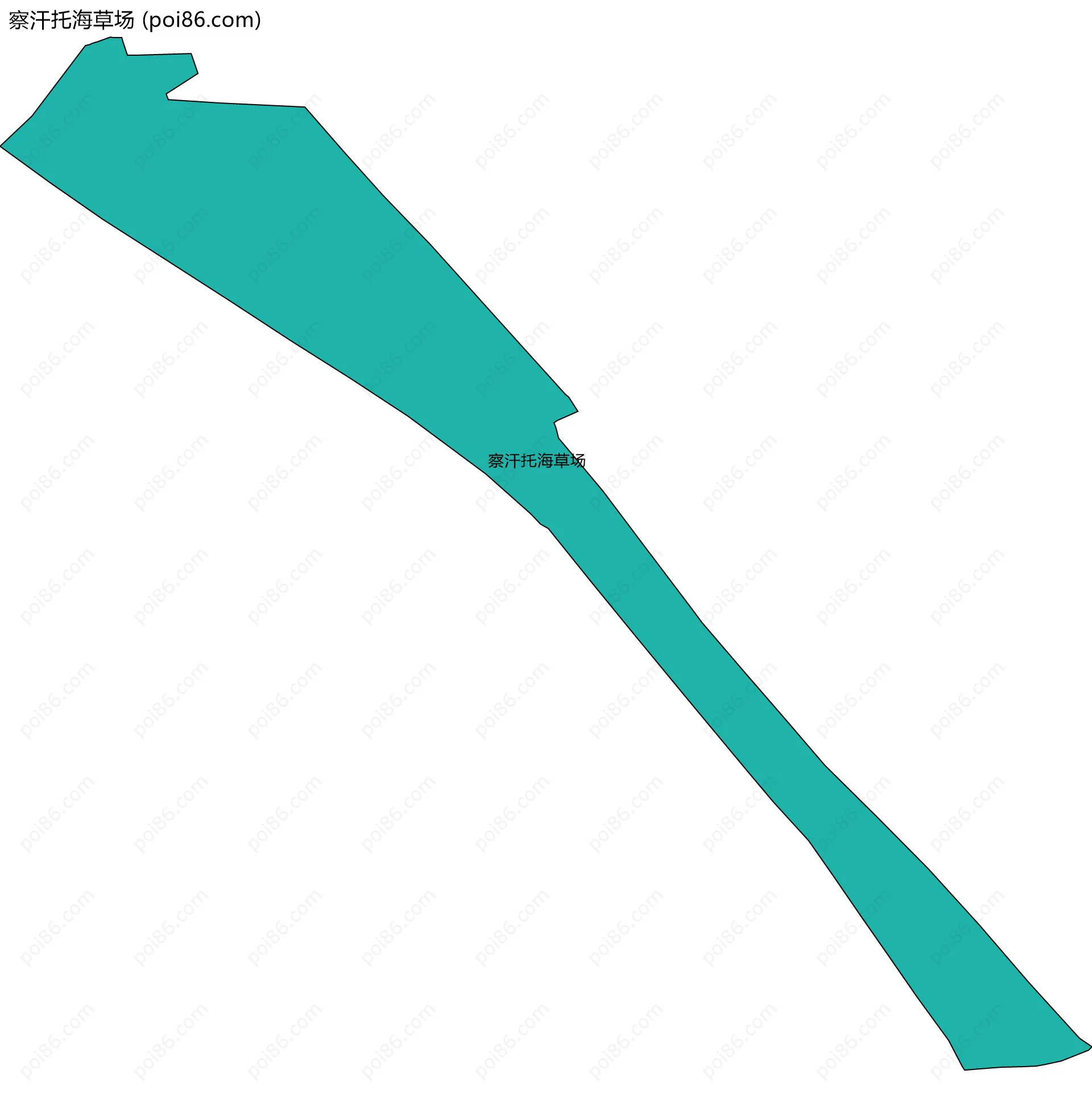 察汗托海草场边界地图