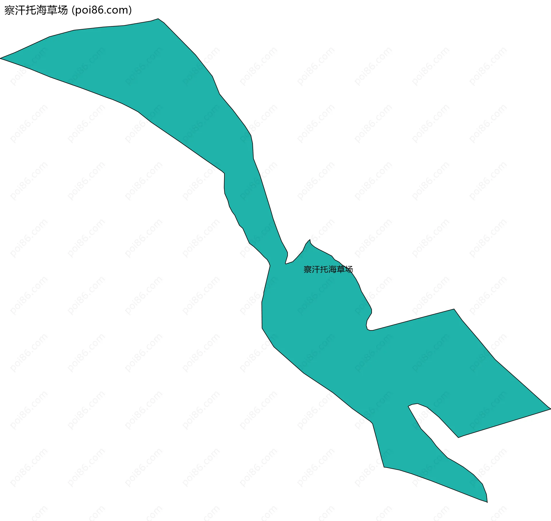 察汗托海草场边界地图