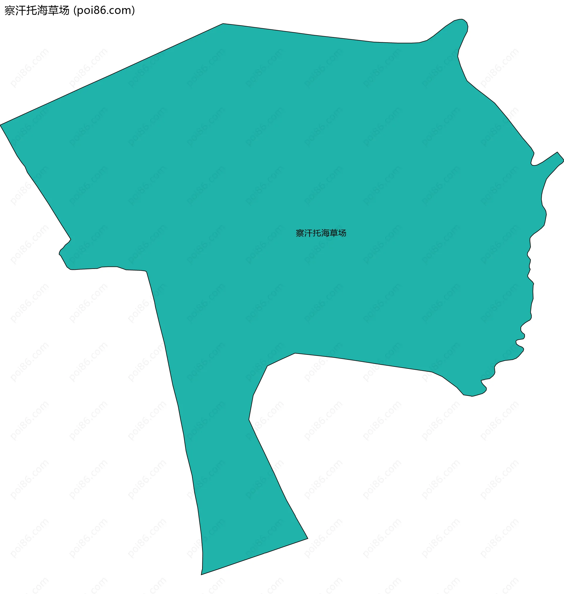 察汗托海草场边界地图