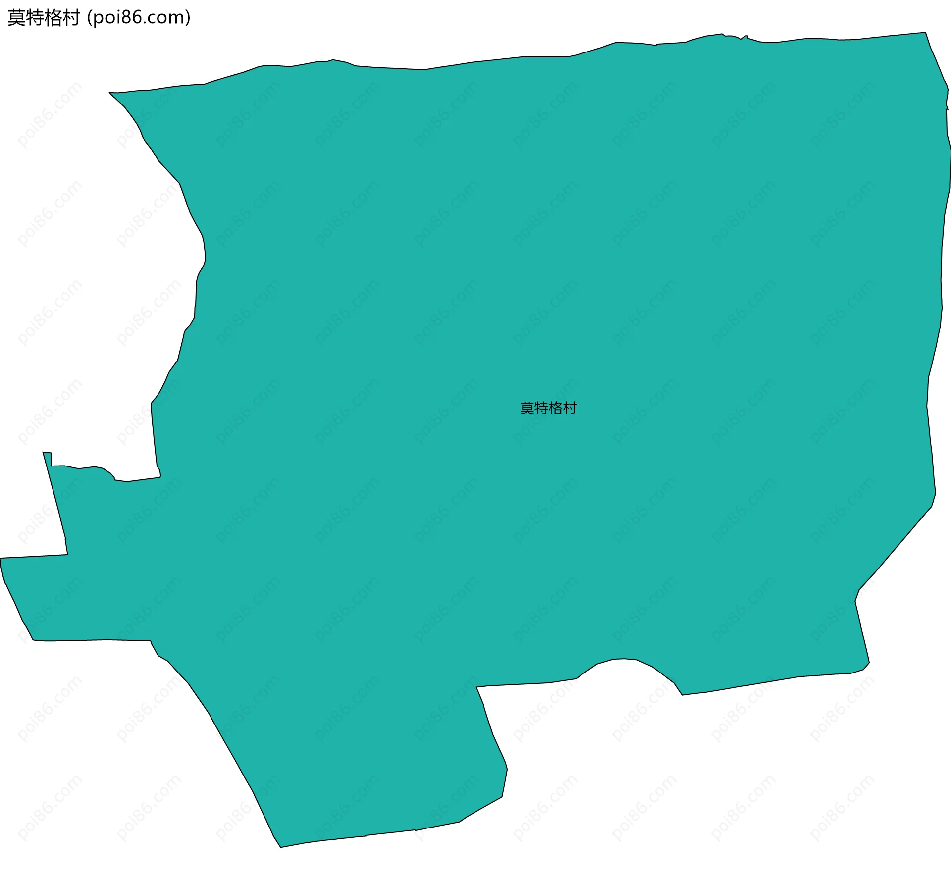 莫特格村边界地图