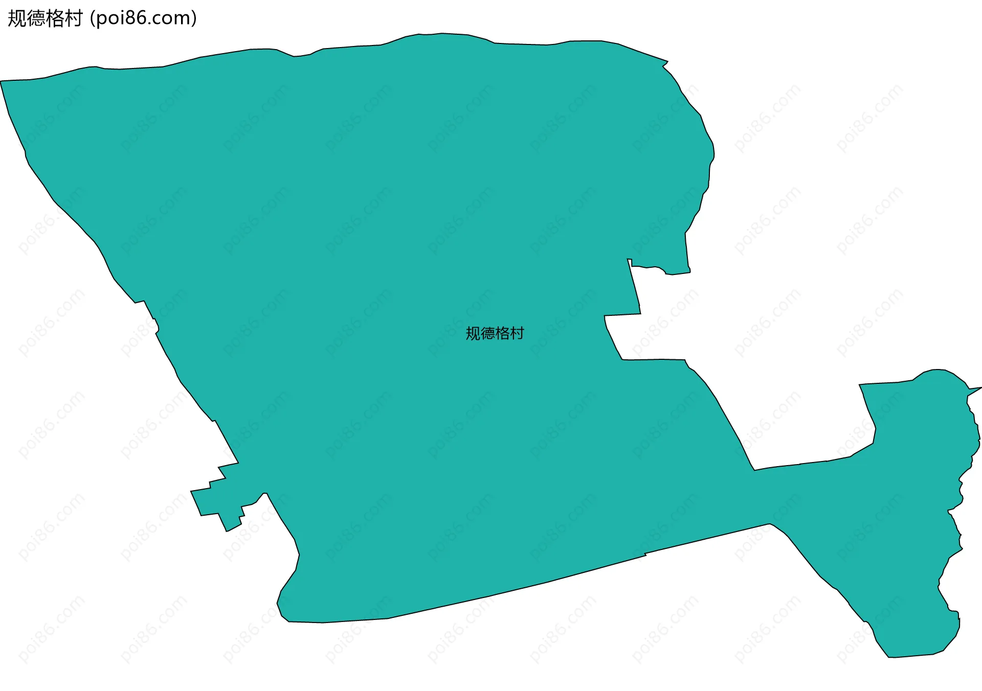 规德格村边界地图