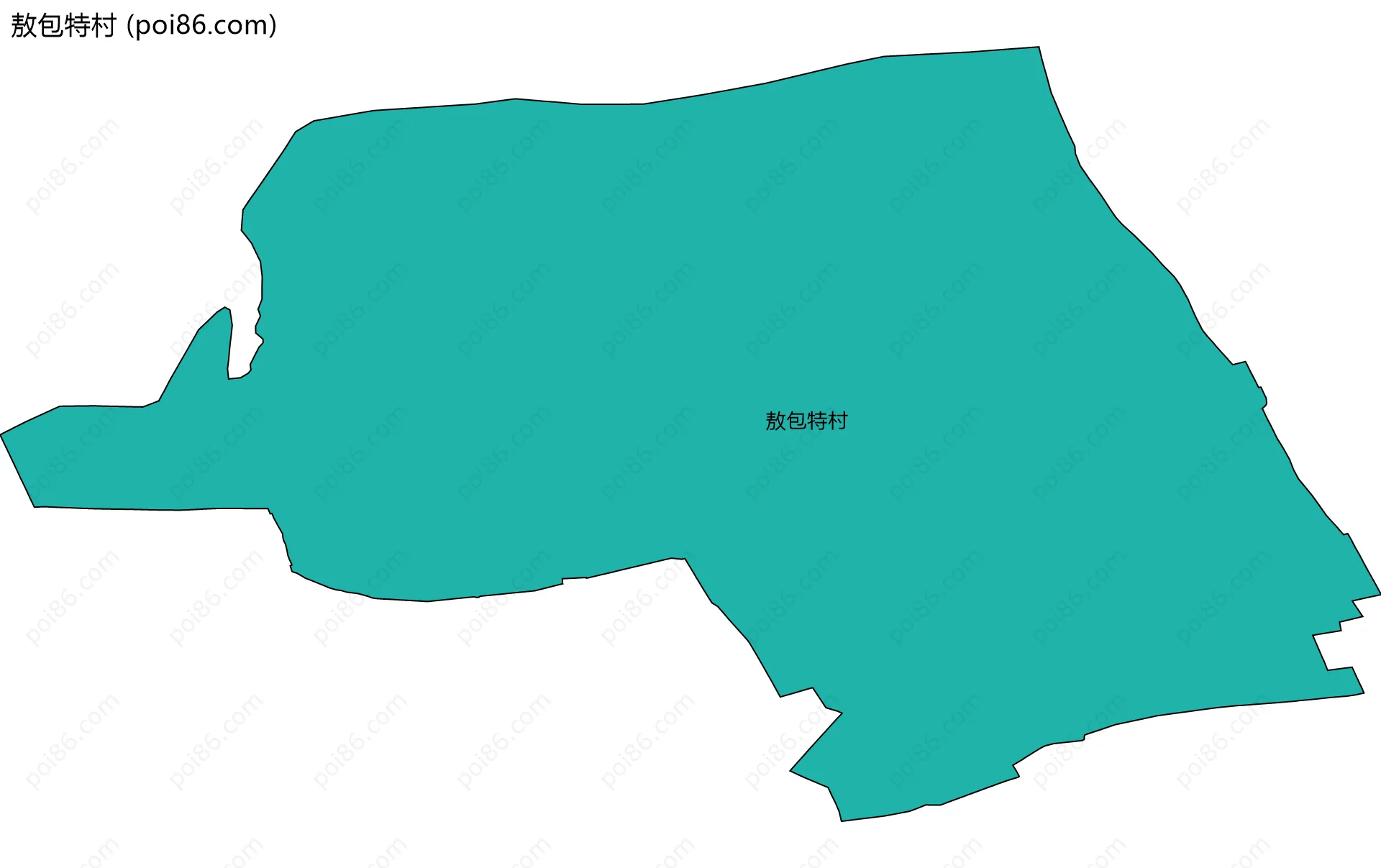 敖包特村边界地图